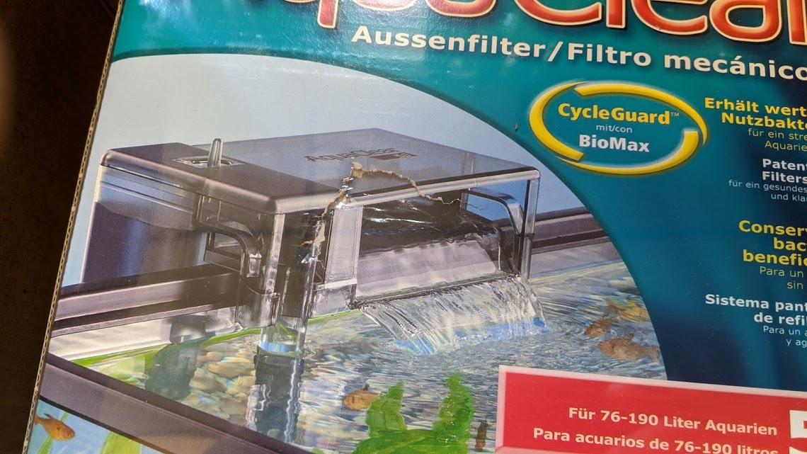 Fluval 50 Power Filter - Aquarium Filter for 20 to 50 Gallon Fish Tanks - Quiet Energy Efficient Pump - Mechanical, Chemical & Biological Filtration (Packaging May Vary) customer photo 1