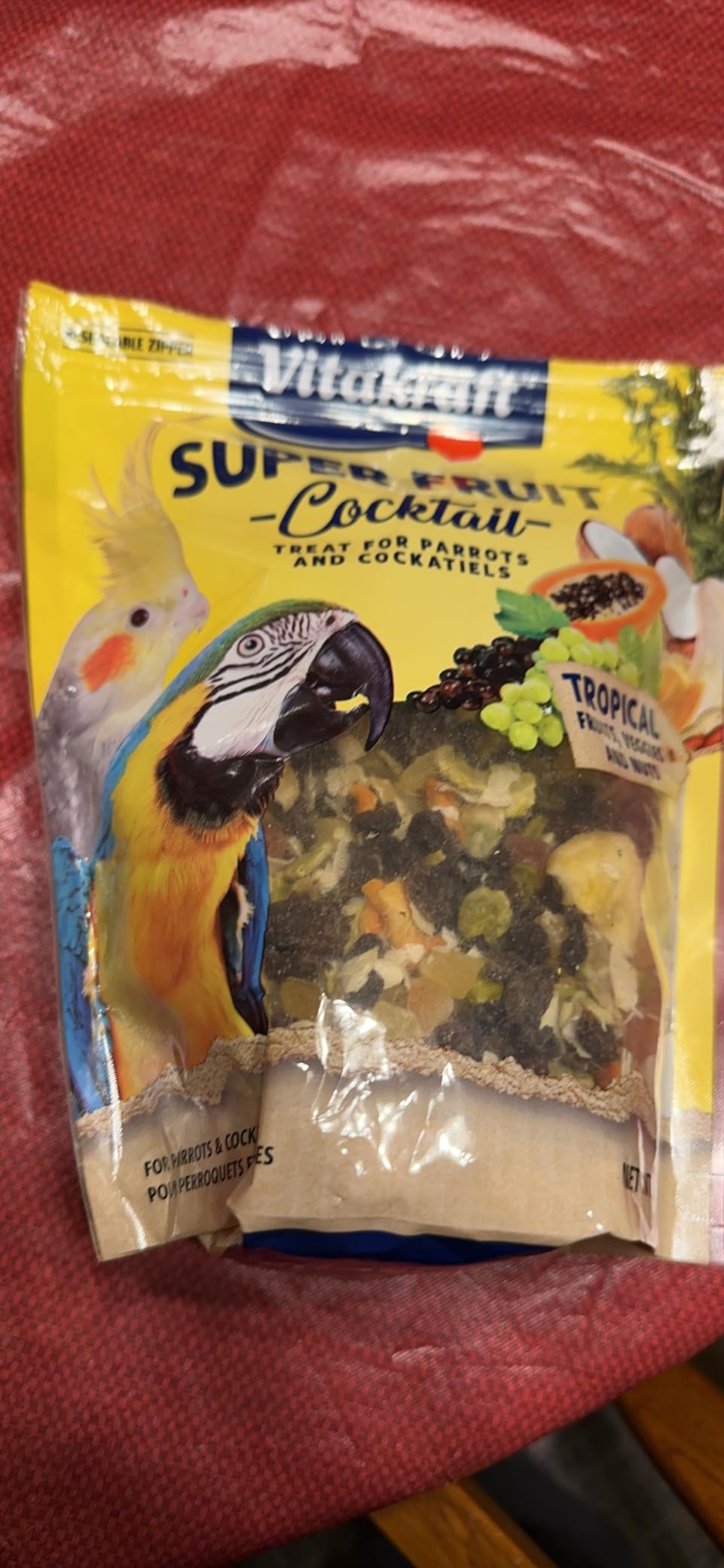 Vitakraft Fresh Super Fruit Cocktail - Tropical Parrot Fruit Blend - Parrot and Cockatiel Treat 1.25 Pound customer photo 2