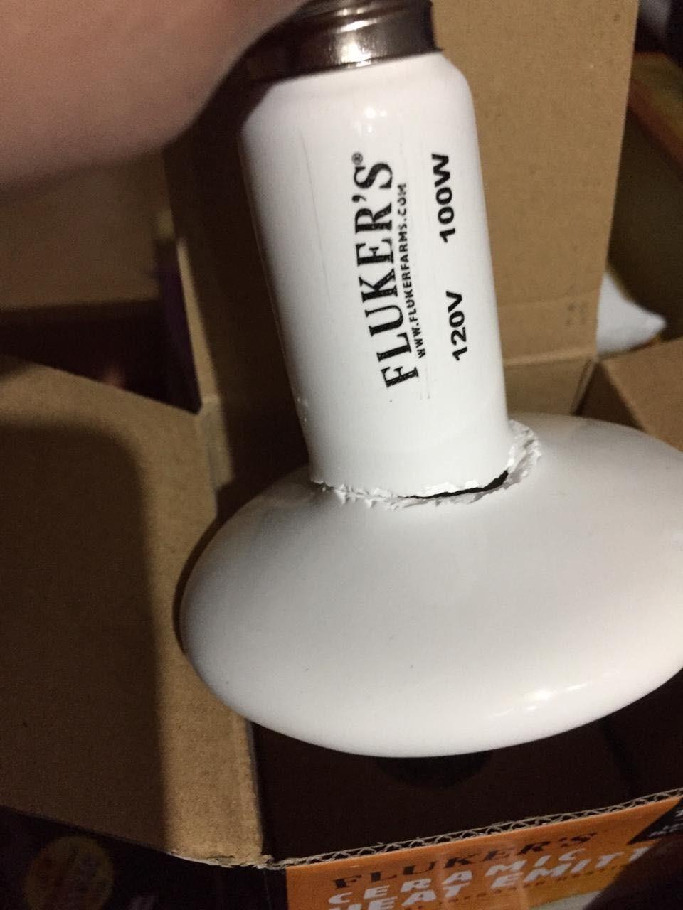 Fluker's Ceramic Heat Emitter, Natural Infrared Heating Bulb for Reptiles, 100 Watt customer photo 2
