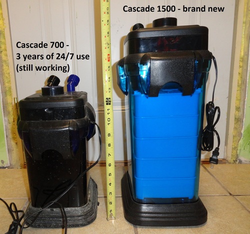 Penn-Plax Cascade 700 Canister Filter - 185 GPH Aquarium Filter for Tanks Up to 65 Gallons - 360 Degree Flow Valves, Poly Fiber Pads, Bio-Sponge & Activated Carbon -Fresh & Saltwater - 11x10x15in customer photo 2