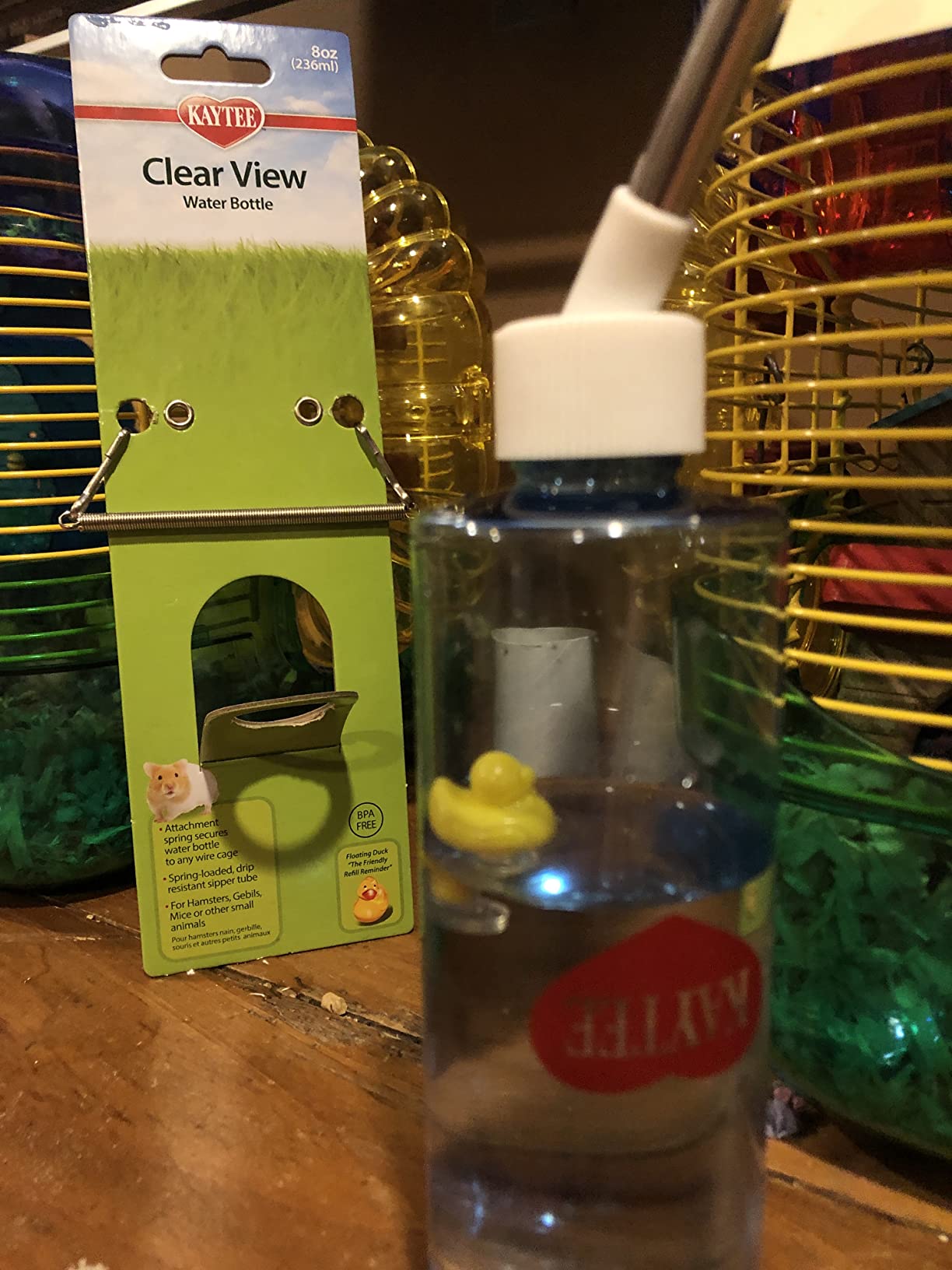 Kaytee Clear View Water Bottle for Pet Gerbils, Hamsters & Mice, 8 oz customer photo 2