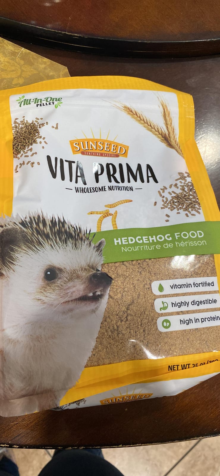 Sunseed Vita Prima Hedgehog Food - High-Protein Poultry, Seafood, and Mealworm Food Blend - Vitamin-Fortified for Happy and Healthy Hedgehogs customer photo 1