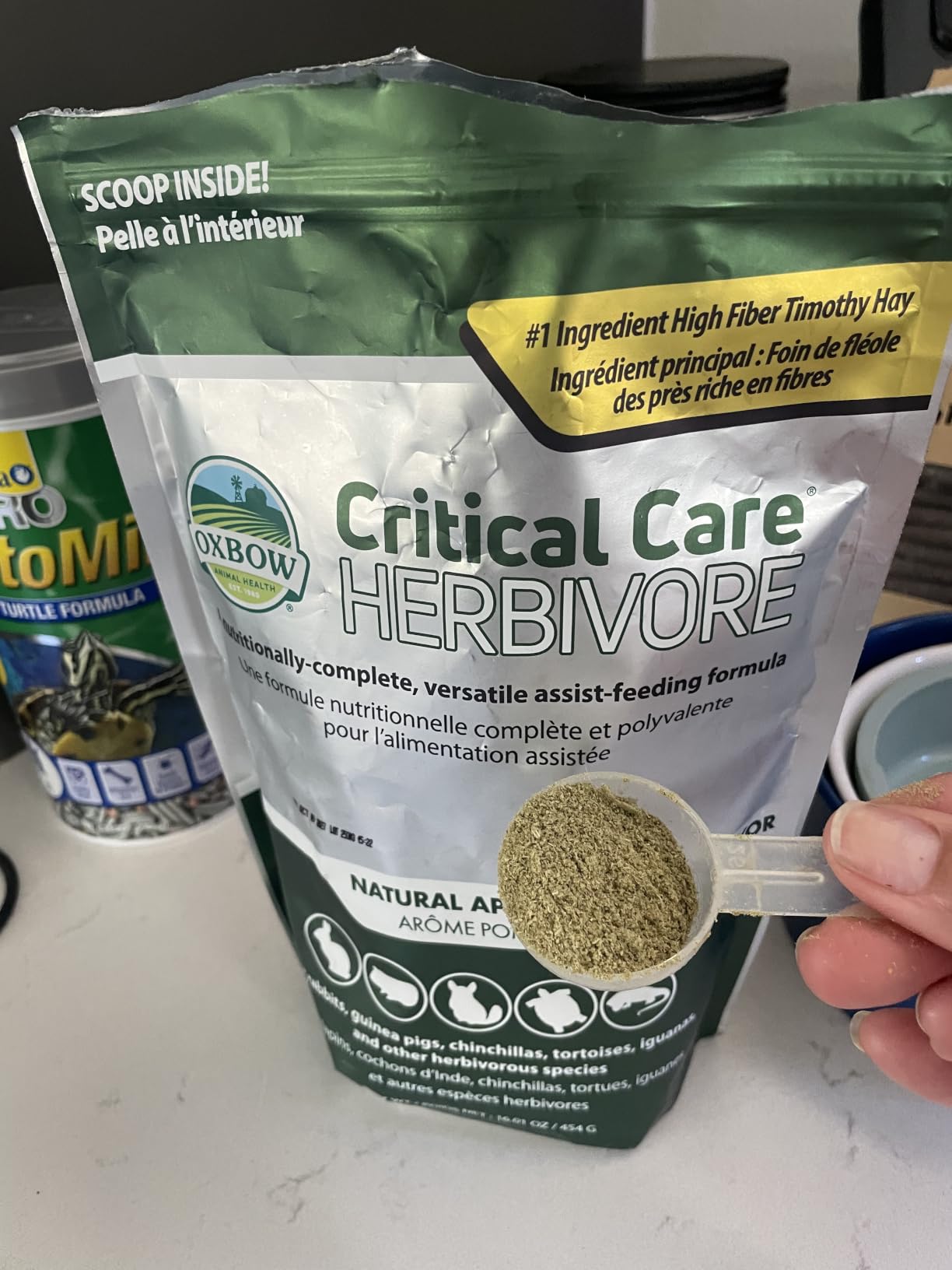 Oxbow Critical Care Herbivore, Rabbit & Guinea Pig, Apple Banana, 141 g customer photo 2