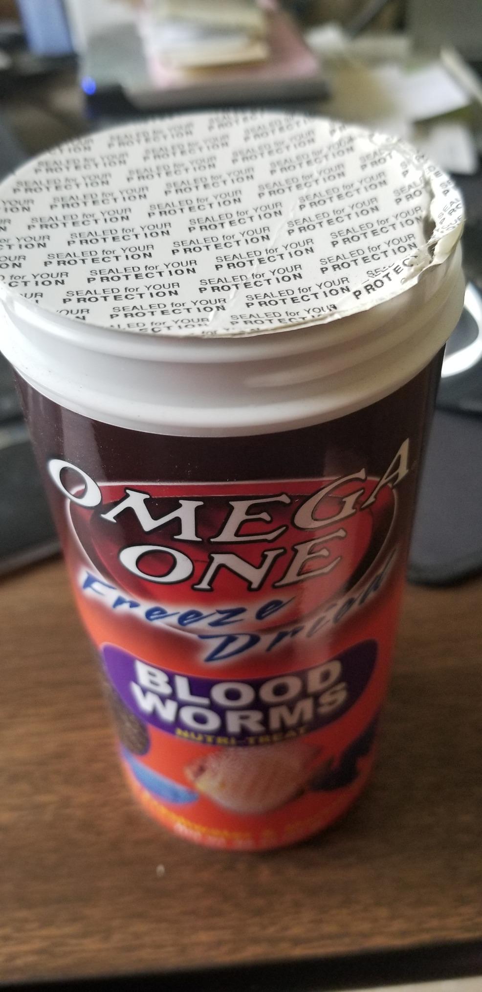 Omega One Freeze Dried Blood Worms, 0.96 oz customer photo 1