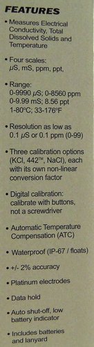HM Digital COM-100 Waterproof EC/TDS And Temperature Combo Meter customer photo 1