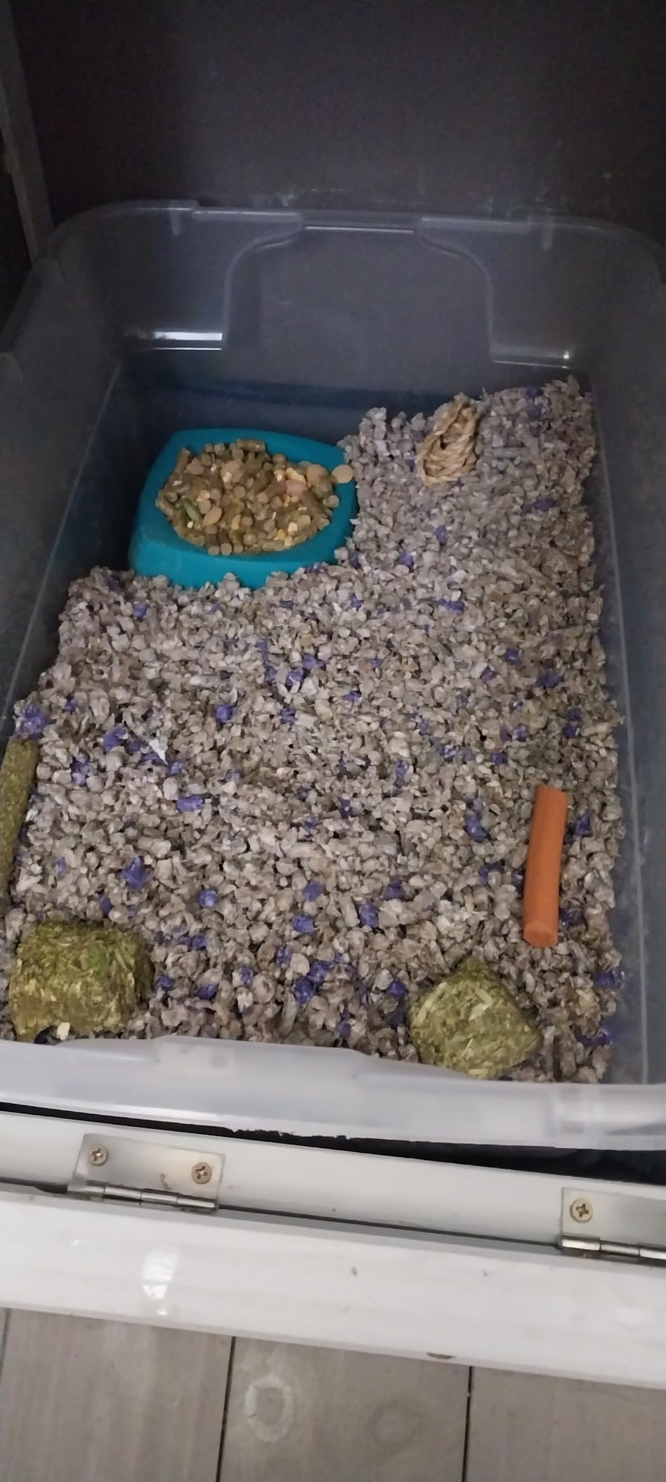 Vitakraft Fresh World Small Animal Bedding - Ultra Strength - Pet Bedding for Litter Boxes and Cages (16 L),Gray, 975 cu in customer photo 1