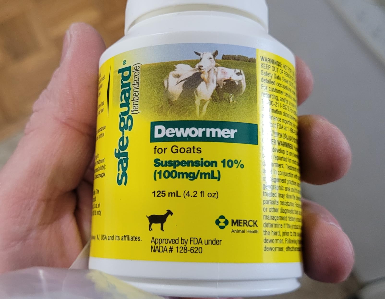 Safe-Guard (Fenbendazole) Dewormer Liquid 125ml customer photo 2