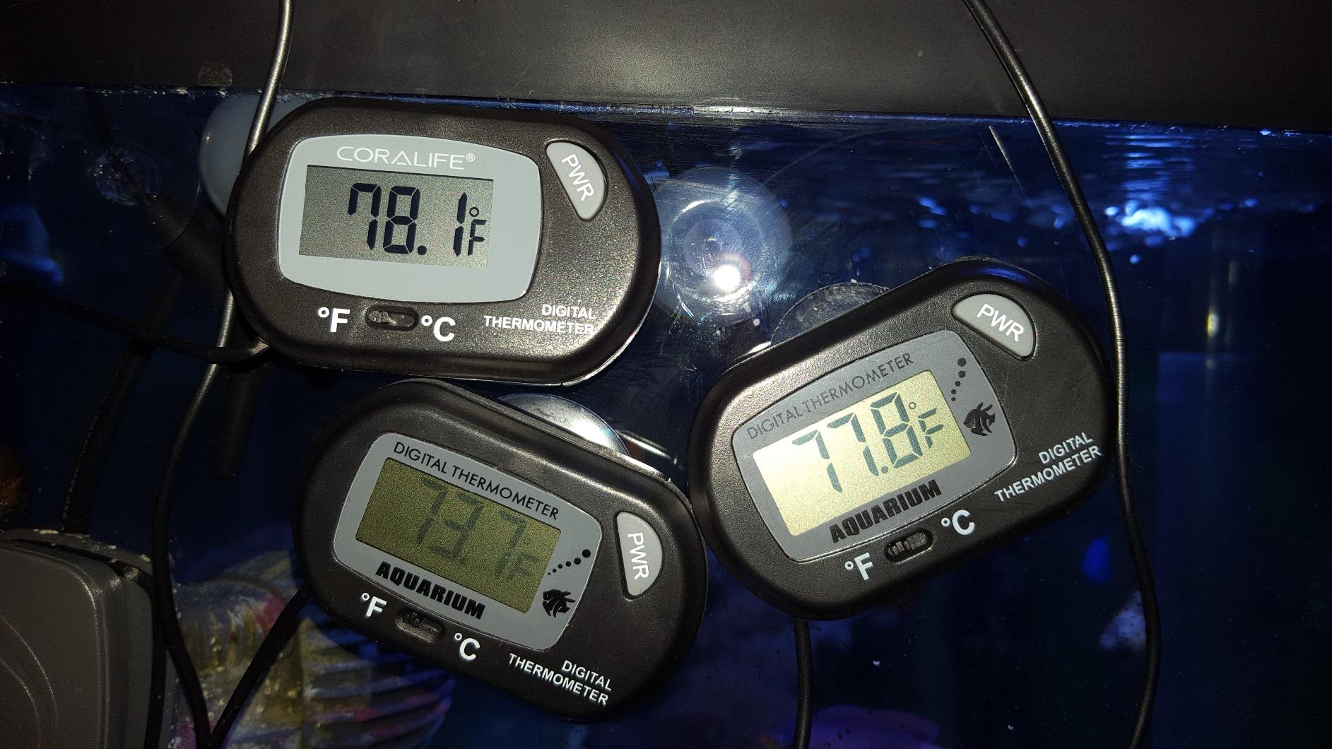 Zacro 2 Pack Digital Aquarium Thermometer, Fish Tank Thermometer, Water Thermometer with Large LCD Display, Reptile Thermometer for Fish Tank Water Terrarium customer photo 2