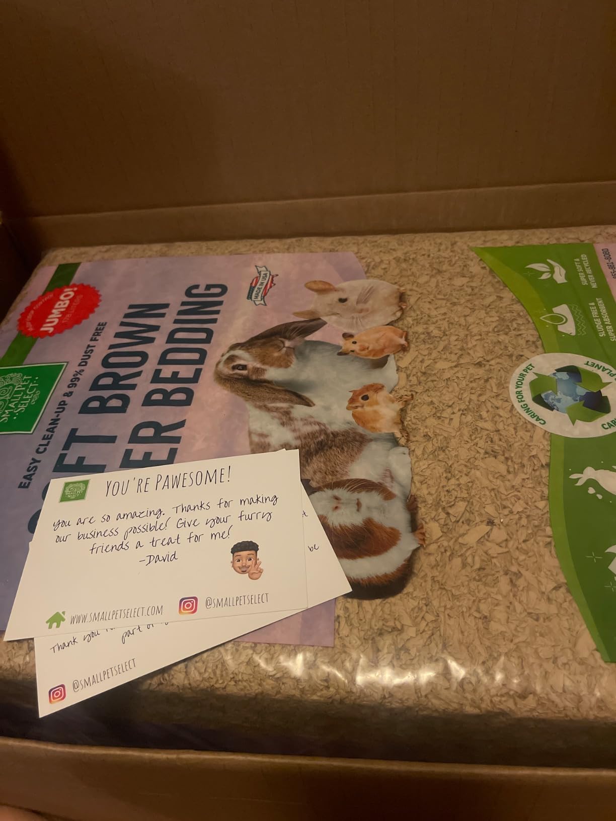 Small Pet Select Premium Small Animal Bedding, Natural Soft Paper, Jumbo Size 178 L | Made in USA customer photo 1