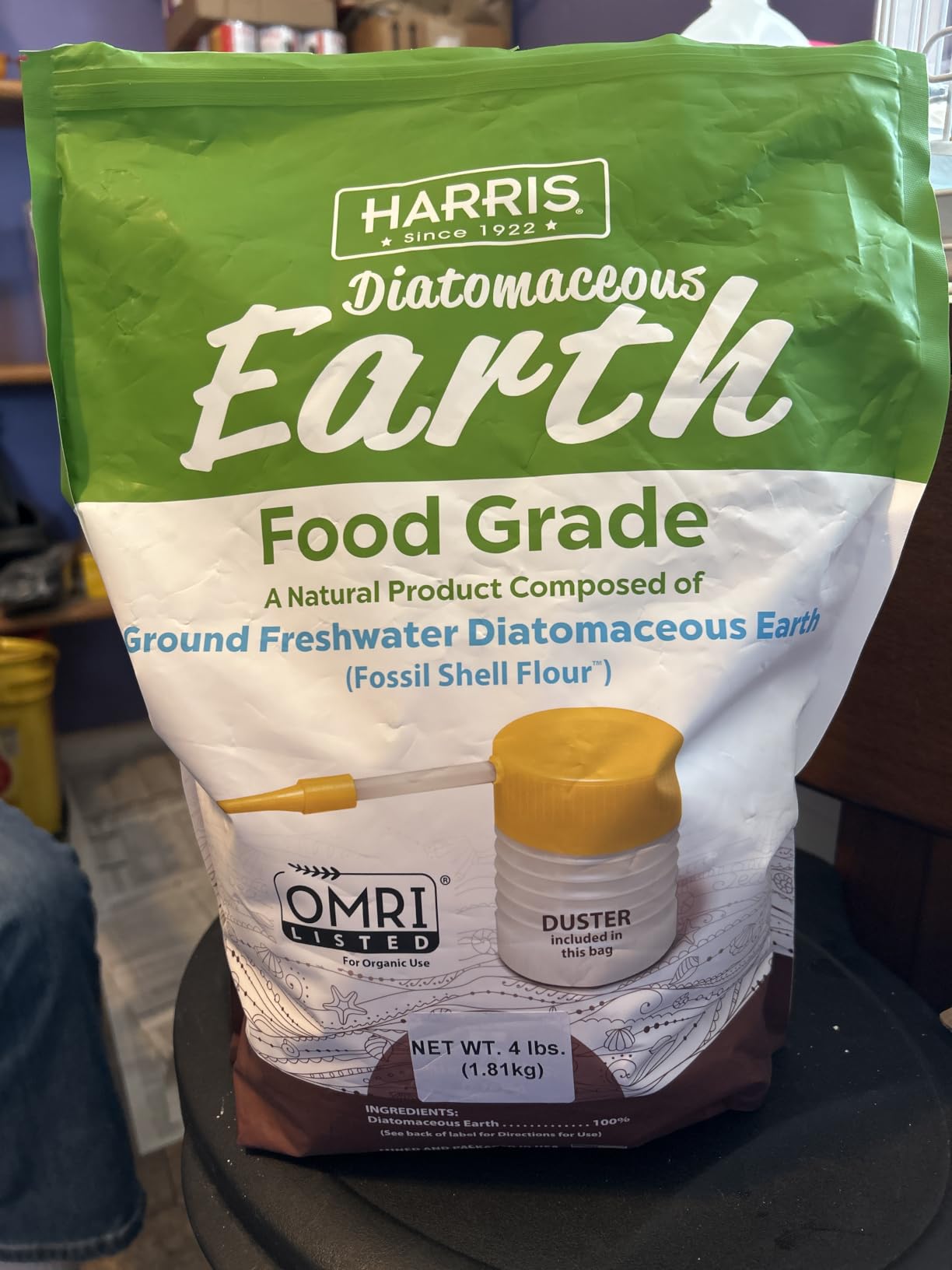 HARRIS Diatomaceous Earth Food Grade, 4lb with Powder Duster Included in The Bag customer photo 1