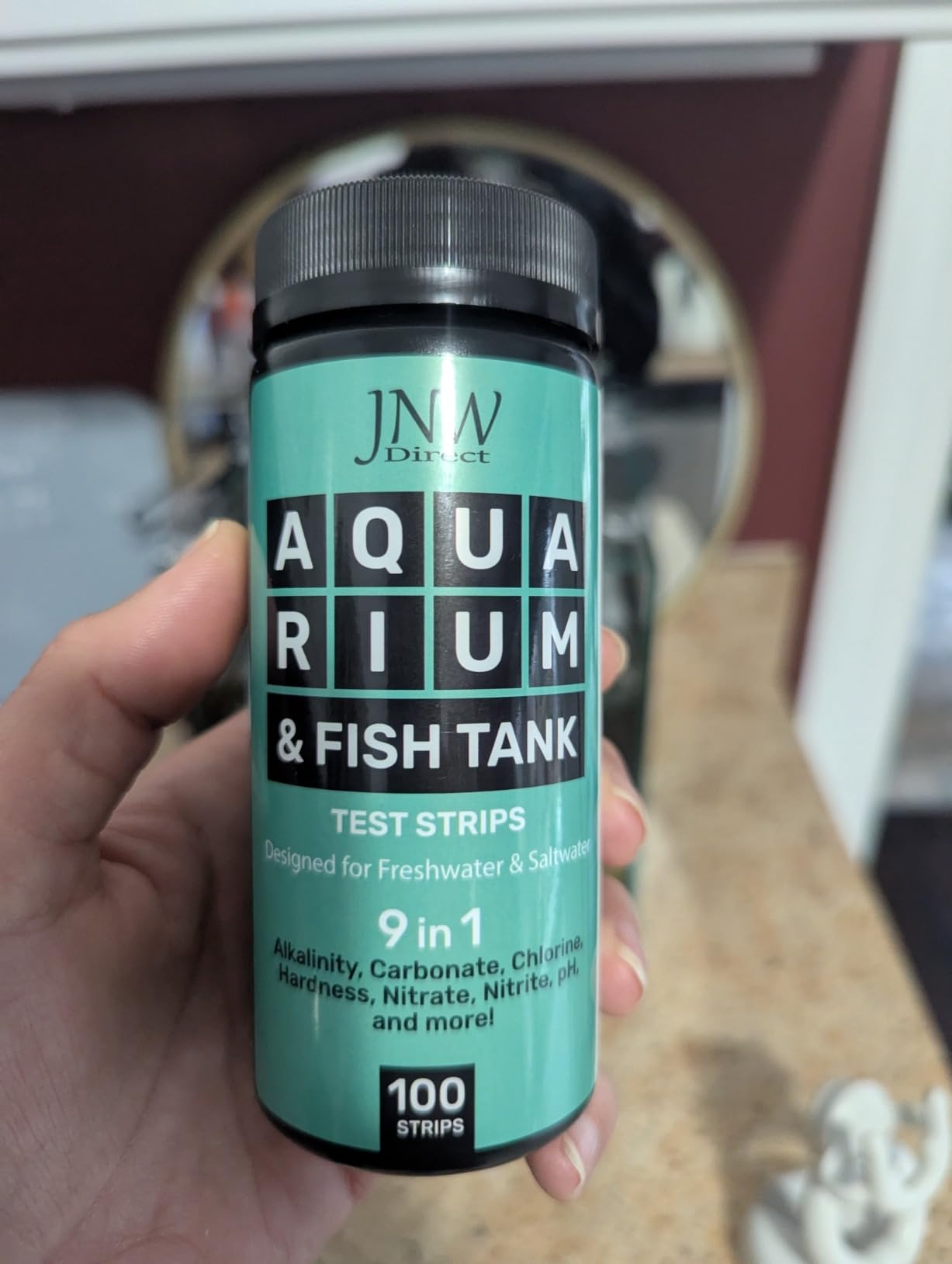 Aquarium Test Strips - 9-in-1 Aquarium Test Kit with eBook - Aquarium Water Test Kit with Quick and Accurate Fish Tank Test Strips - 100 Test Strips by JNW Direct customer photo 2