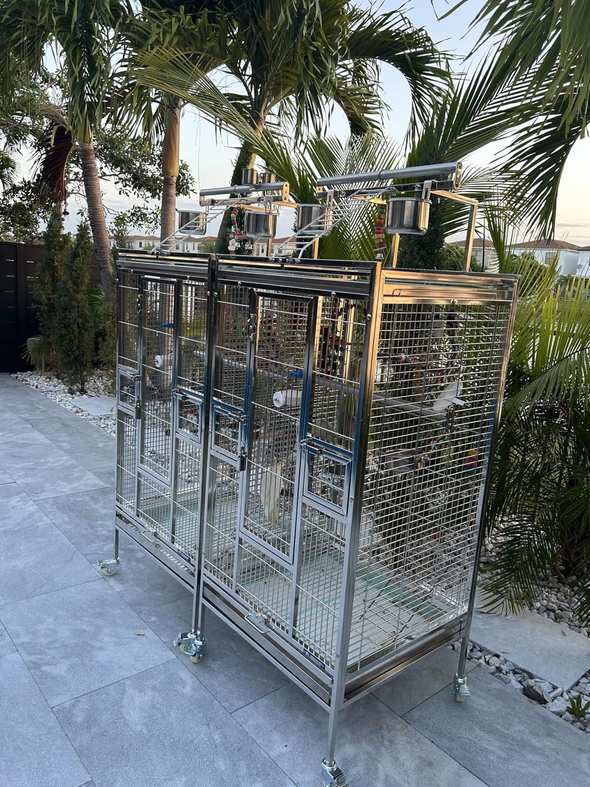 Prevue Pet Products Stainless Steel Playtop Bird Cage - Medium | Ideal for Cockatiels, Quakers, Green Cheek Conures, Parakeets, Lovebirds, Small Amazons, Parrots, Rolling Enclosure customer photo 2