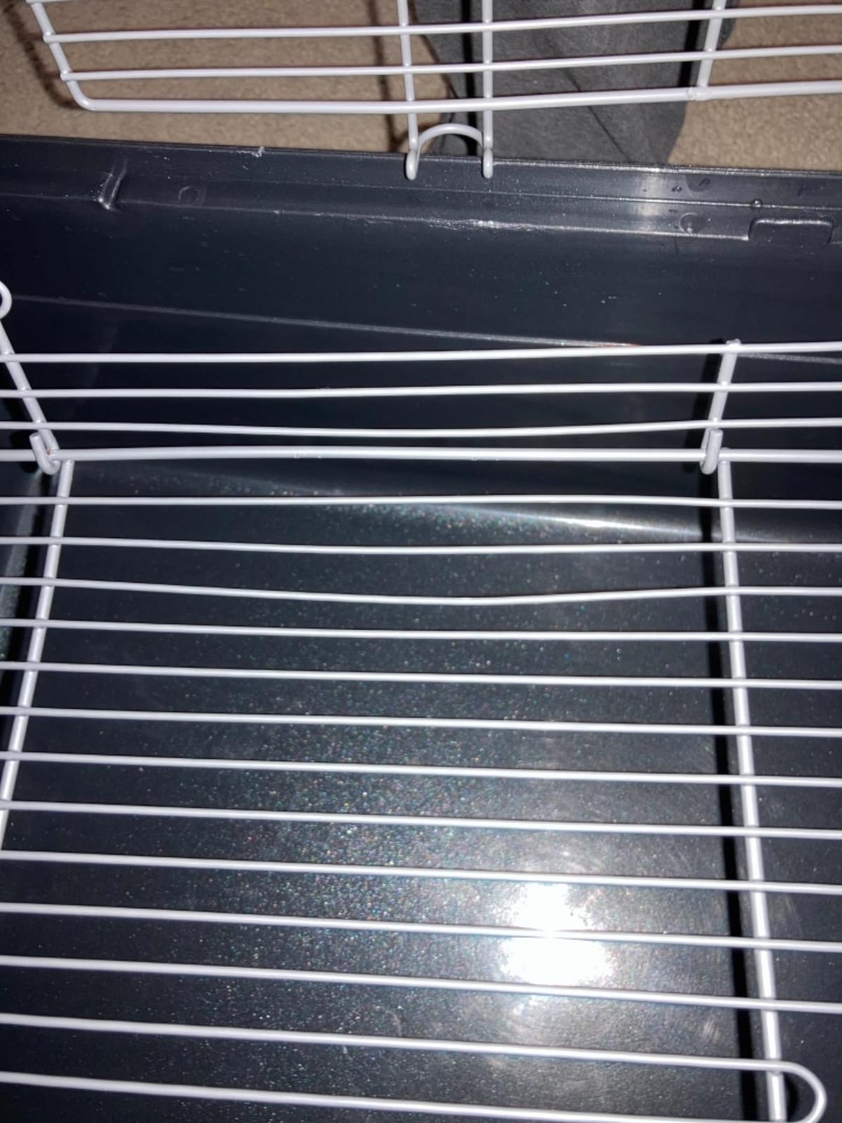 Prevue Pet Products Universal Small Animal Home - Small Animal Cage for Hamsters, Guinea Pigs, Ferrets, Dwarf Rabbits, Rats, Chinchillas, Hedgehogs, Indoor Use, Tight Wire Spacing - Gray customer photo 2