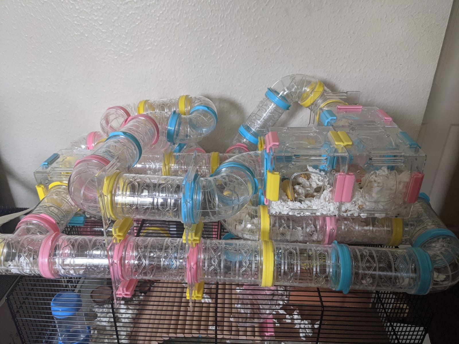 94 Pcs DIY Hamster Tunnel Tube Set, Clear Small Animal Cage Tube Kit customer photo 1