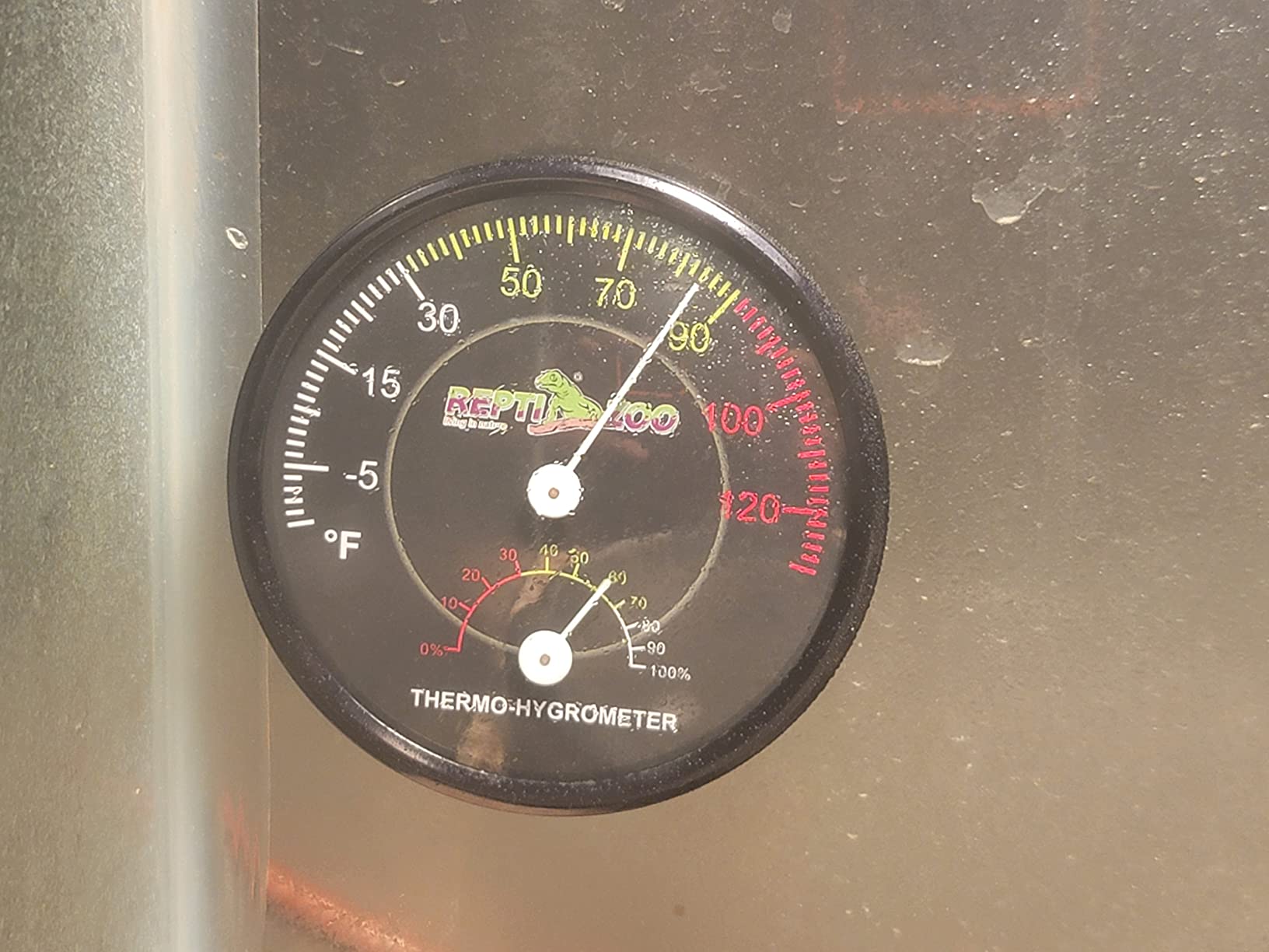 REPTI ZOO Reptile Terrarium Thermometer Hygrometer Dual Gauges Pet Rearing Box Reptile Thermometer and Humidity Gauge customer photo 1
