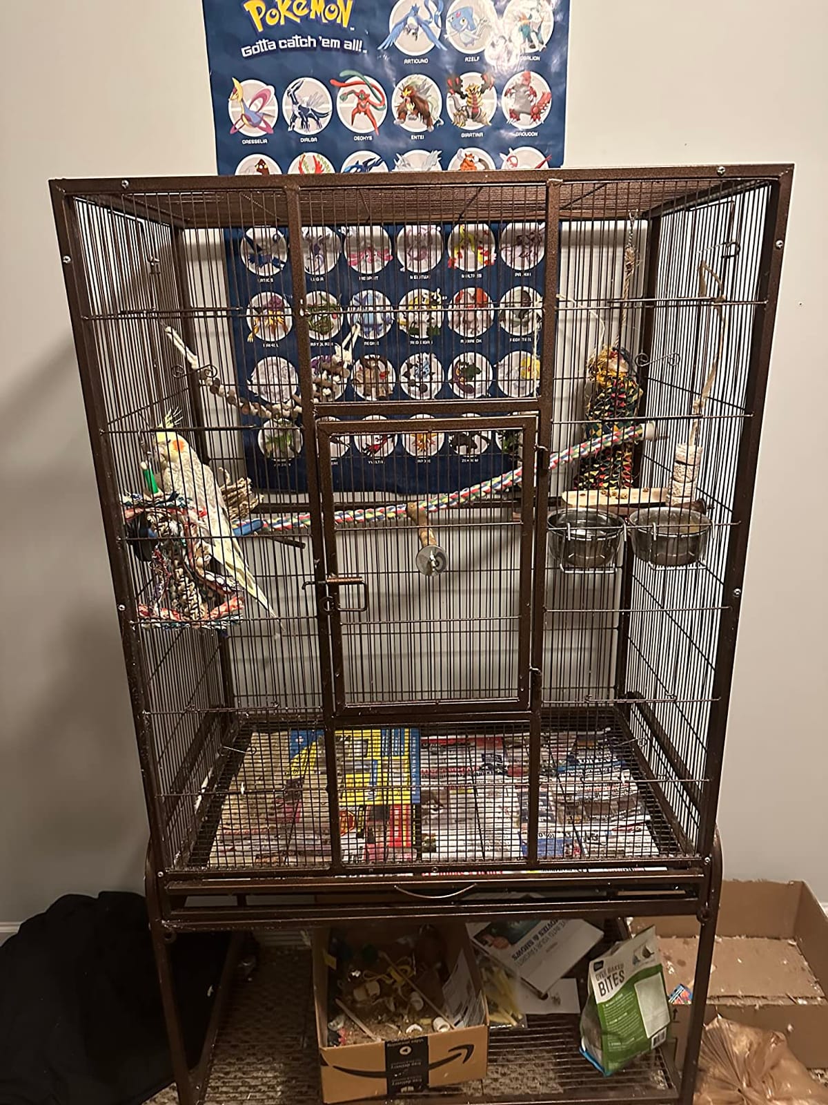 Niteangel Parrot Cage Perch, Wooden Platform for Birds (2 Packs) customer photo 2