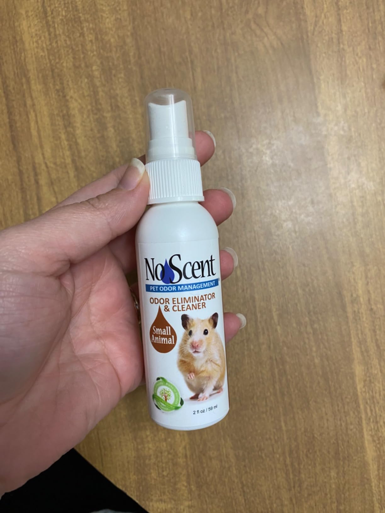 No Scent Small Animal Guinea Pig Cage Cleaner | Hamster & Rabbit Habitat Pet Odor Spray (8 Fl Oz / 237 mL) customer photo 2