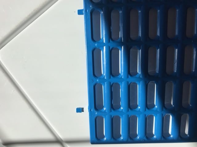 Planet Rabbit Premium Plastic Rabbit Cage Mats (Blue, 1 Pack) | 15x10 Mat | Heavy Duty ABS Plastic Wire Floor Protectors | Prevent Sore Hocks & Feet for Bunnies customer photo 1