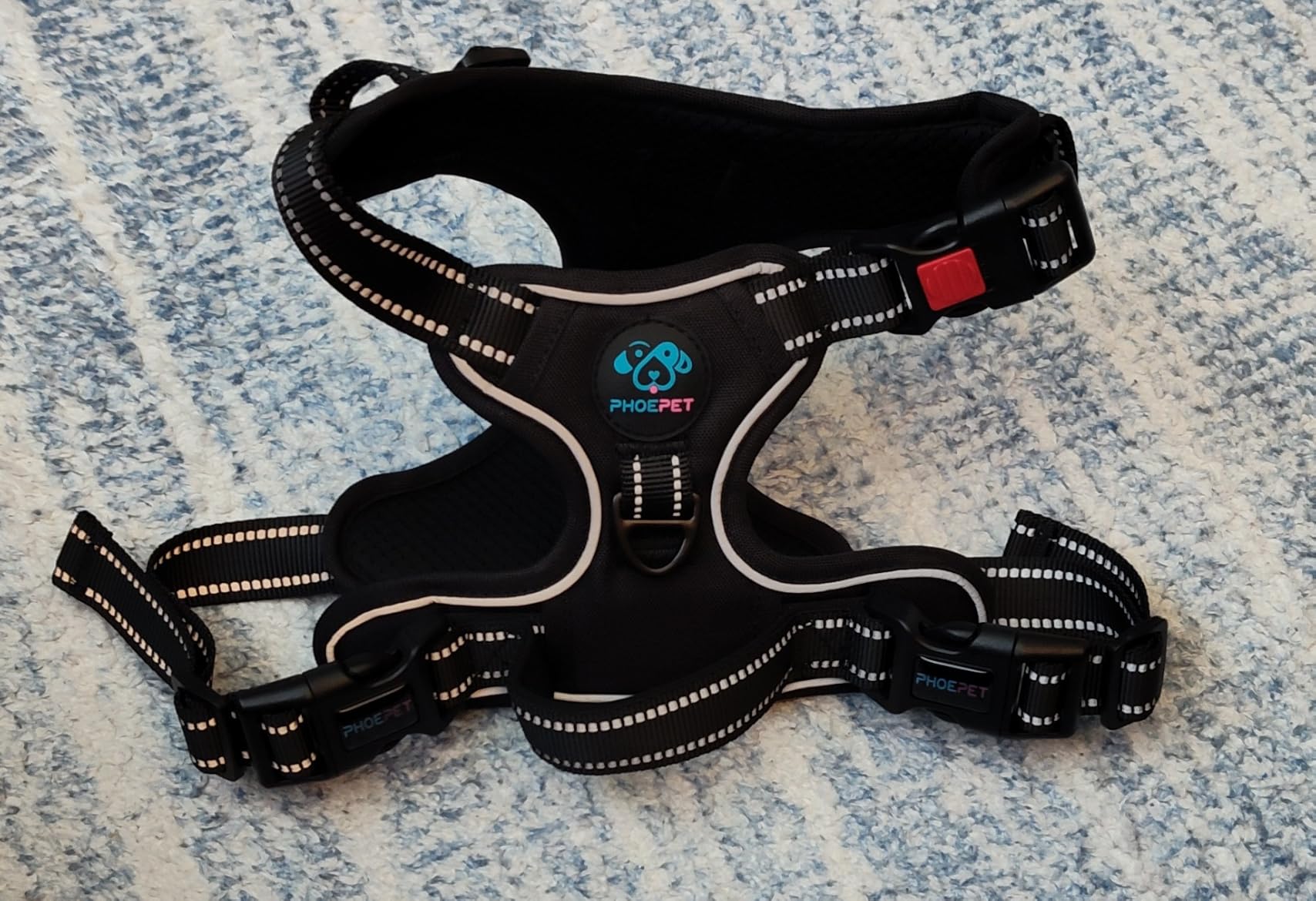 PHOEPET No Pull Dog Harness Medium Reflective Front Clip Vest with Handle customer photo 1