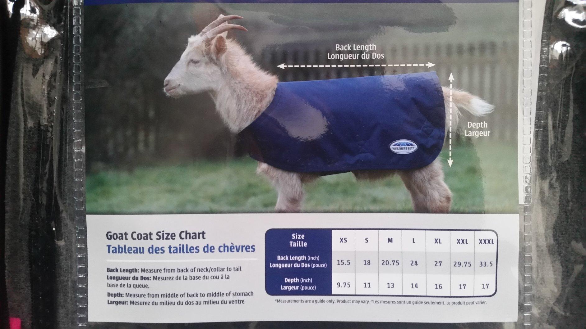 WeatherBeeta Goat Coat, Navy, Extra Small customer photo 2