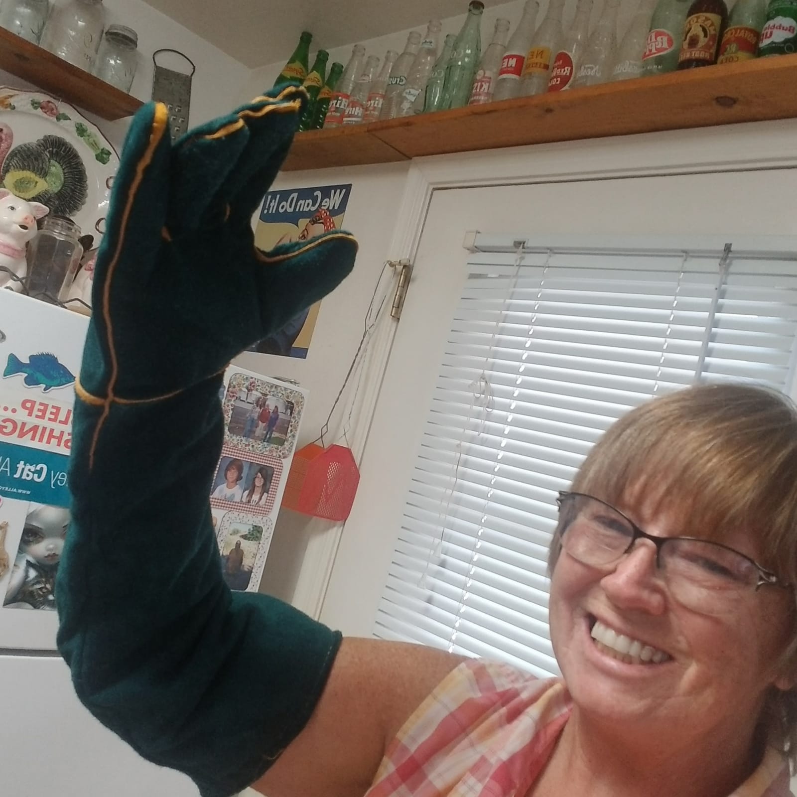Animal Handling Gloves - 23.6 inch Bite Proof Gloves, Anti Scratch Cowhide Leather for Cat Grooming, Snake Animal Handling customer photo 2