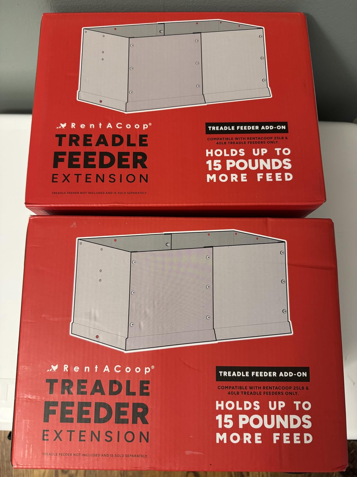 RentACoop Automatic Treadle Chicken Feeder - 25 lb Capacity customer photo 1