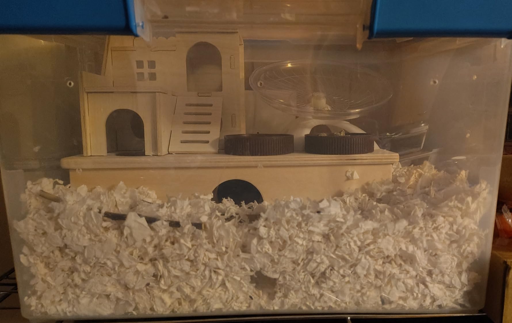 Niteangel Multi-Chamber Hamster House Maze: 1 Entrance 3 Rooms Maze Habitat | No-Disturb Removable Lid customer photo 2