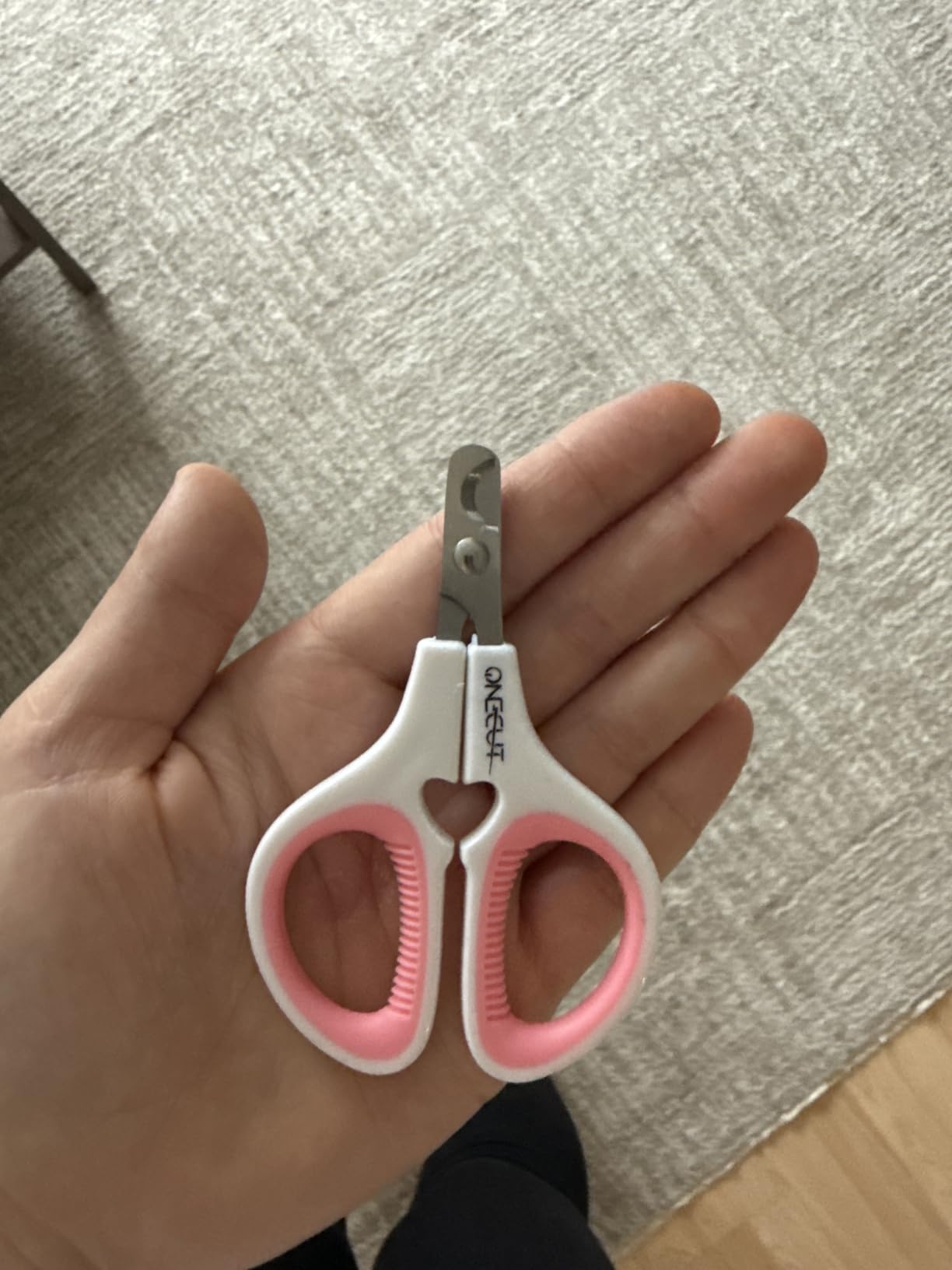 Pet Nail Clippers, Cat & Kitten Claw Nail Clipper Safe Sharp Trimmer | Update Version Professional Stainless Steel Pet Nail Clipper for Cat, Puppy,Rabbit, Kitten & Small Dog,Sharp & Safe (Pink) customer photo 2
