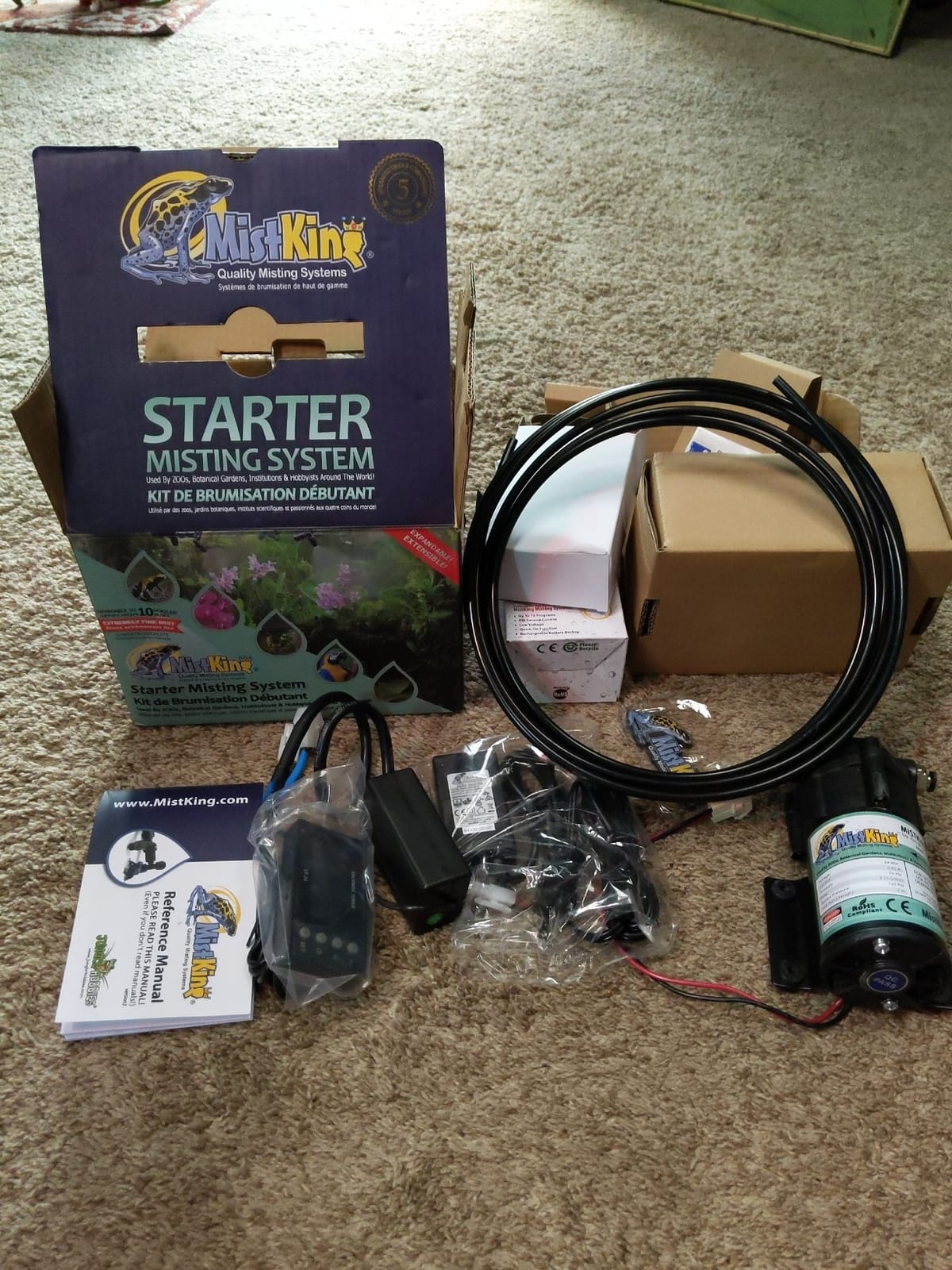 MistKing Starter Misting System, 5th Gen | Used by Zoos, Botanical Gardens, Institutions & Hobbyists | Expandable to 10 Nozzles | Extremely Fine Mist | 50 Micron Droplets customer photo 1