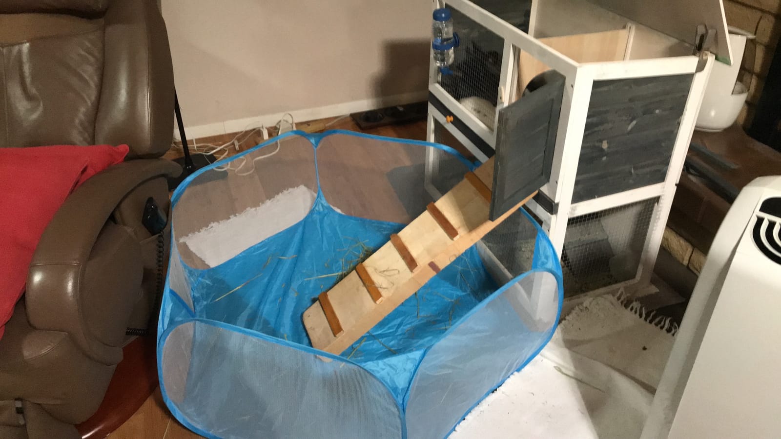Guinea Pig Cage Rabbit Cage Indoor with Mat Playpen Perfect Size for Small Animal Pet Play Pen Easy to Clean Exercise Yard Fence Portable Tent for Hamsters, Chinchillas, Hedgehog, Puppy, Cats customer photo 1