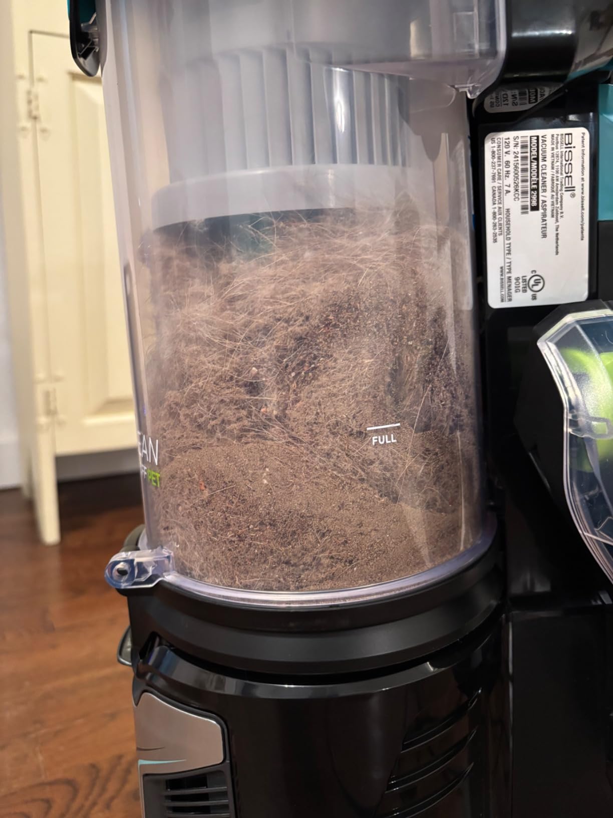 Bissell MultiClean Allergen Lift-Off Pet Vacuum, HEPA, Tangle-Free, 2998 | Detachable canister for stairs & upholstery; HEPA sealed system traps allergens; lift-off design customer photo 2