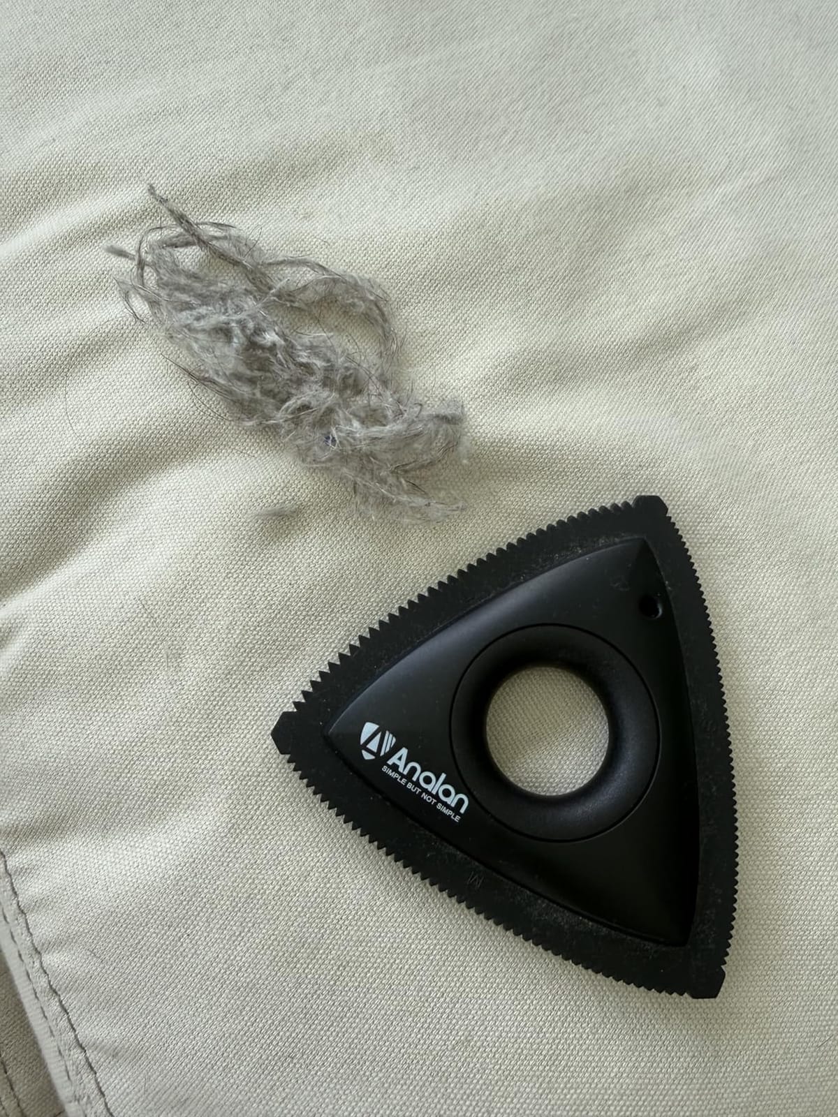 Mini Pet Hair Remover for Car Detailing Dog Hair Tool Brush(Black) | Deep Cleaning, Reusable Rubber, Gentle on Fabrics, Triangle Design For Car Interiors, Couch, Rugs, Carpet, Mats & Furniture customer photo 1