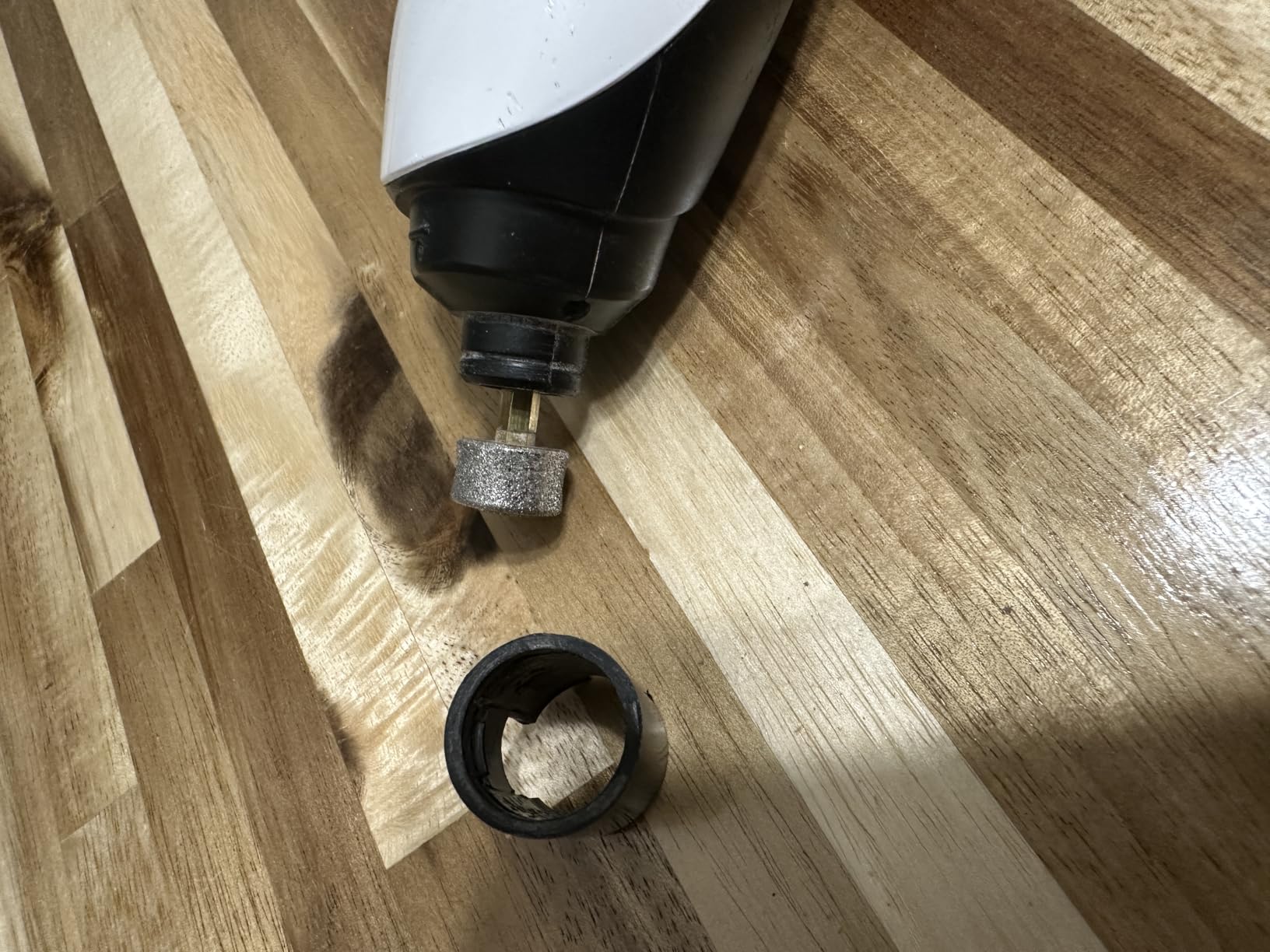LuckyTail Pet Nail Grinder for Dogs and Cats - Super Quiet and Low Vibration Electric Dog Nail Grinder with 2 LED Lights - USB Rechargeable and Cordless - 2 Speeds - Small to Large Pets customer photo 1