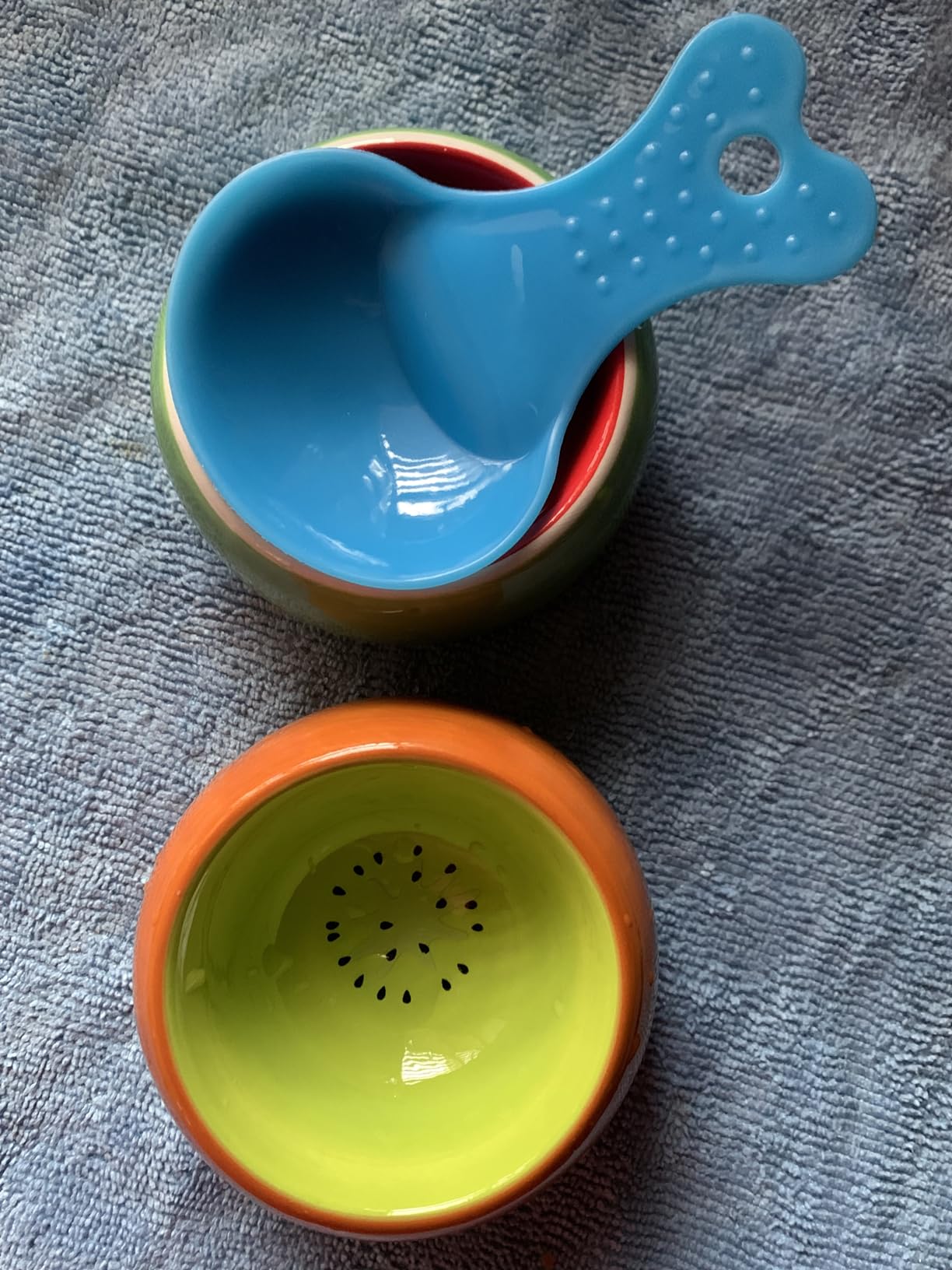 2 Pack Hamster Bowl Ceramic Prevent Chewing Feeding Bowl Water Food Dish | for Small Animal Guinea Pig Syrian Hamster Rabbit Gerbil Chinchilla Hedgehog Sugar Glider Rat customer photo 2