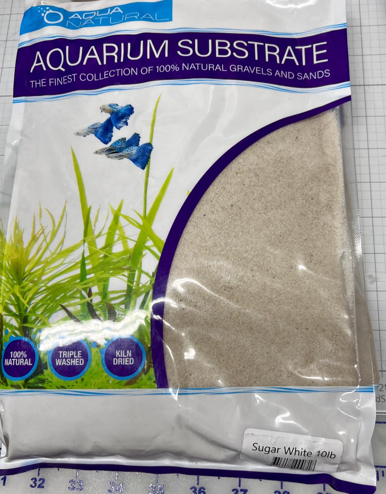 Aqua Natural Substrate, Sugar White Sand, 10lb | Aquascaping, Aquariums, Vivariums, Terrariums customer photo 2