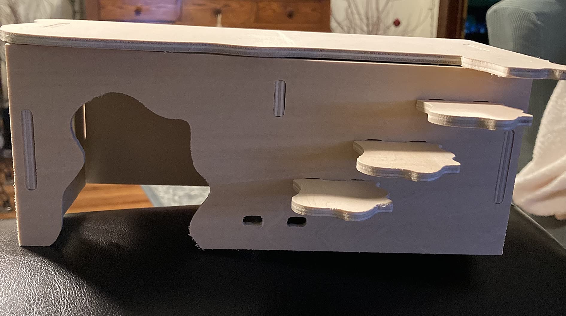Hamster Wooden Houses with Steps, Hamster Hideout, Multi Chamber Room for Hamster Syrian Mice Gerbils Mouse Dwarf customer photo 1