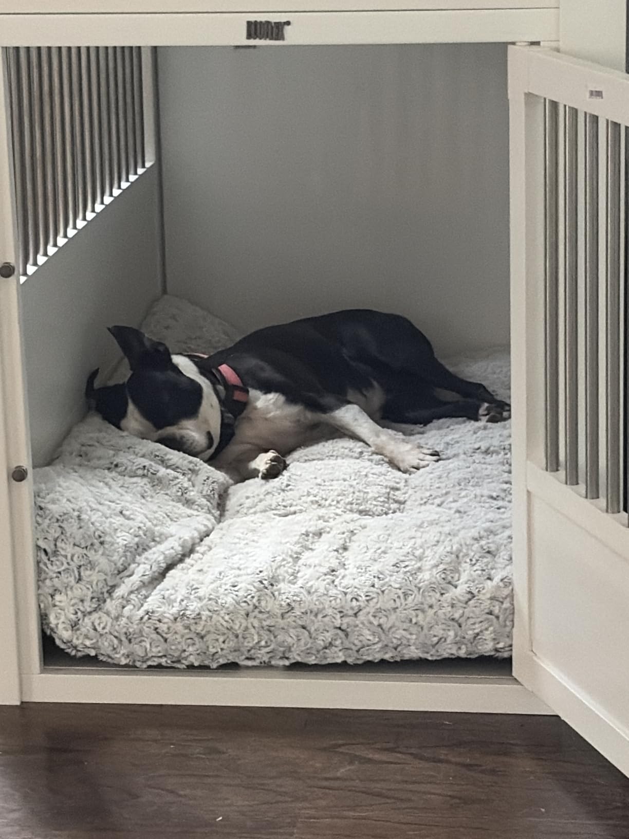 KSIIA Washable Dog Beds Large Sized Dog Crate Bed Plush Mat 41