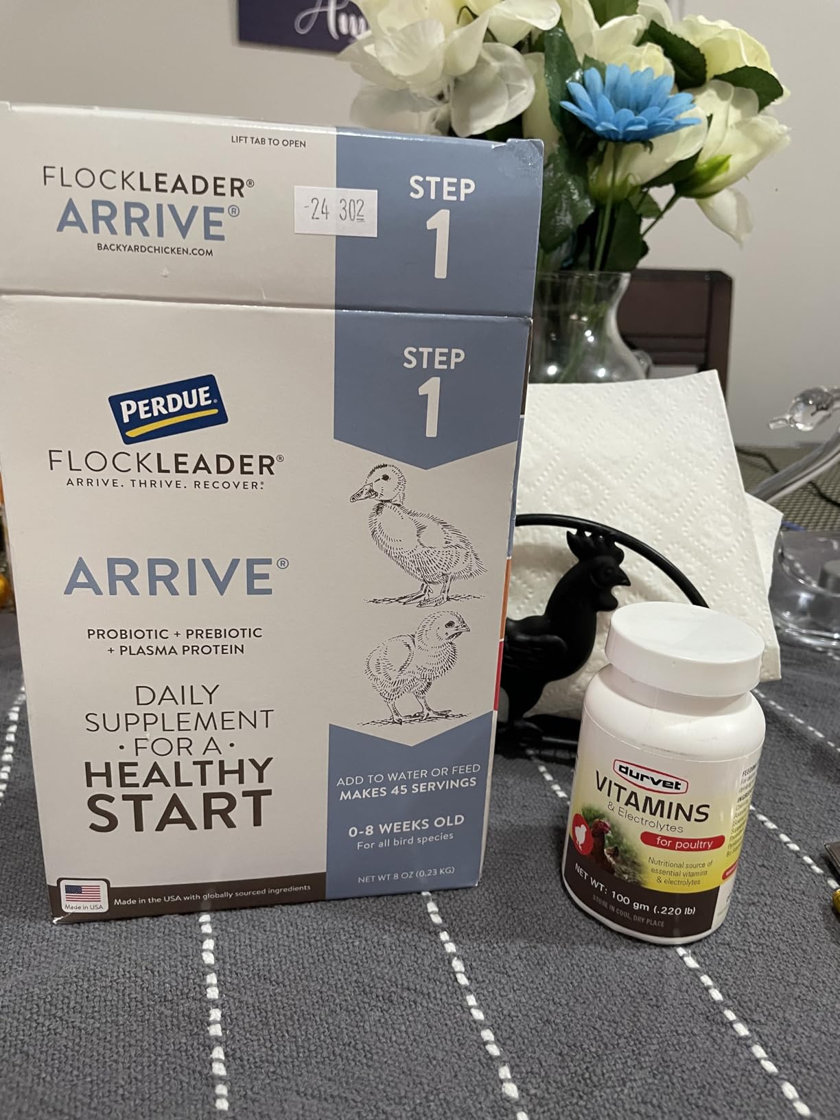 Arrive, Daily Poultry Supplement for Baby Chicks 0-8 Weeks, 8oz | A daily supplement for young poultry 0-8 weeks old with probiotics, prebiotics & plasma proteins for a healthy start. customer photo 2