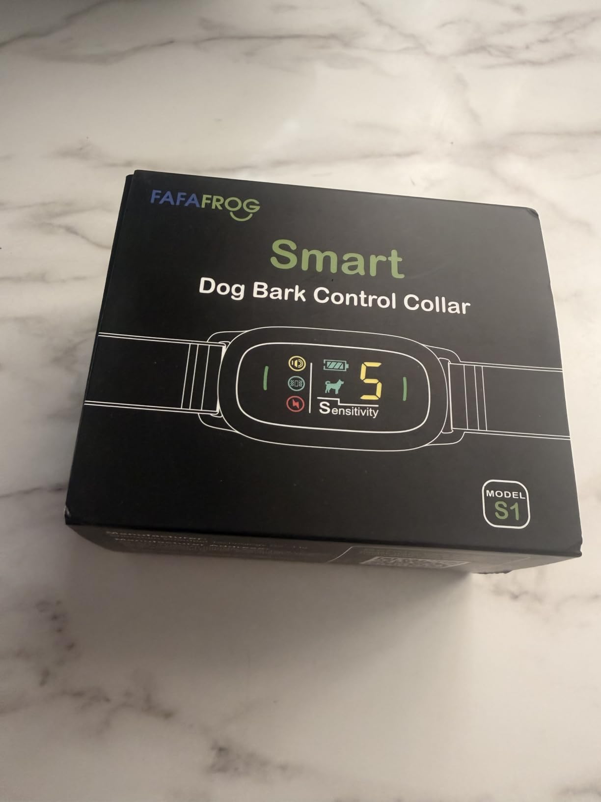 FAFAFROG Dog Bark Collar, Rechargeable Smart Collar, Anti Barking Training Collar with 5 Adjustable Sensitivity Beep Vibration, Bark Collar for Large Medium Small Dogs (Black) customer photo 1