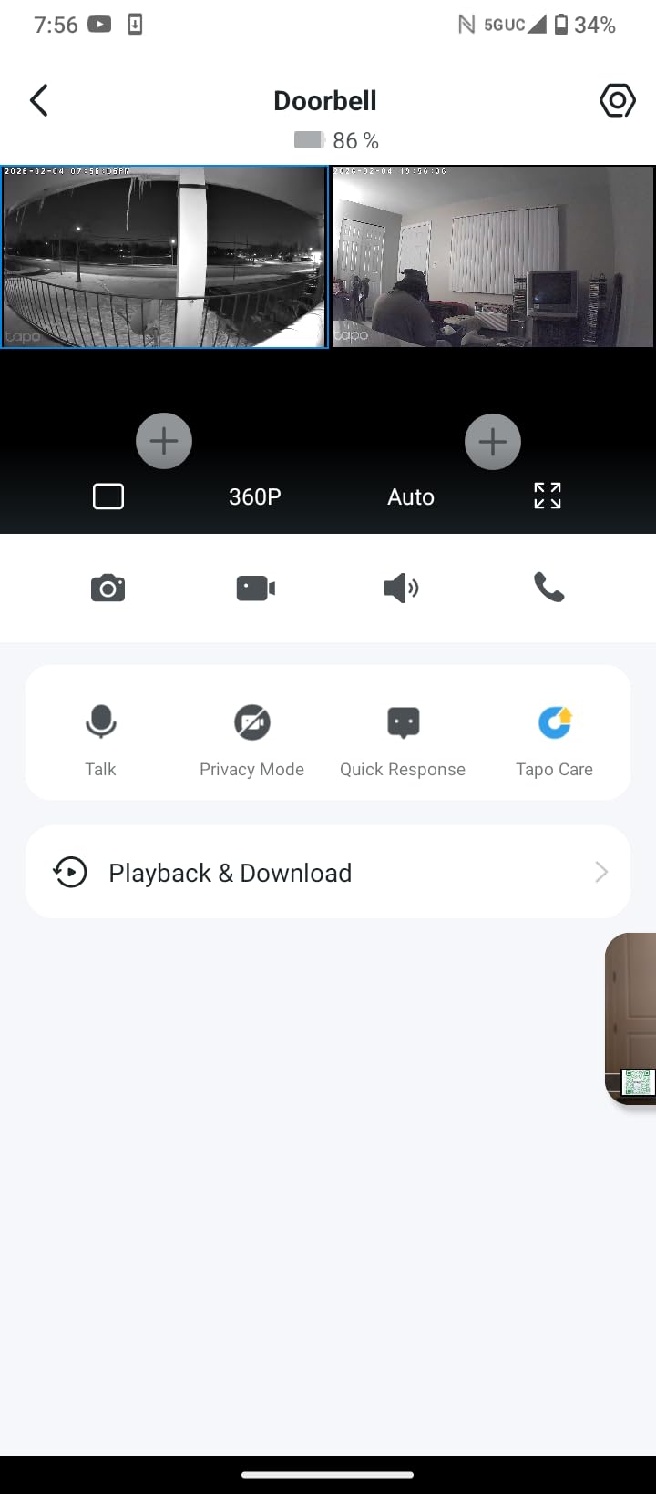 Tapo TP-Link 2K Pan Tilt Security Camera for Baby Monitor, Dog Camera w/Motion Detection, 2-Way Audio Siren, Night Vision, Cloud &SD Card Storage (Up to 256 GB), Works with Alexa & Google Home (C210) customer photo 2