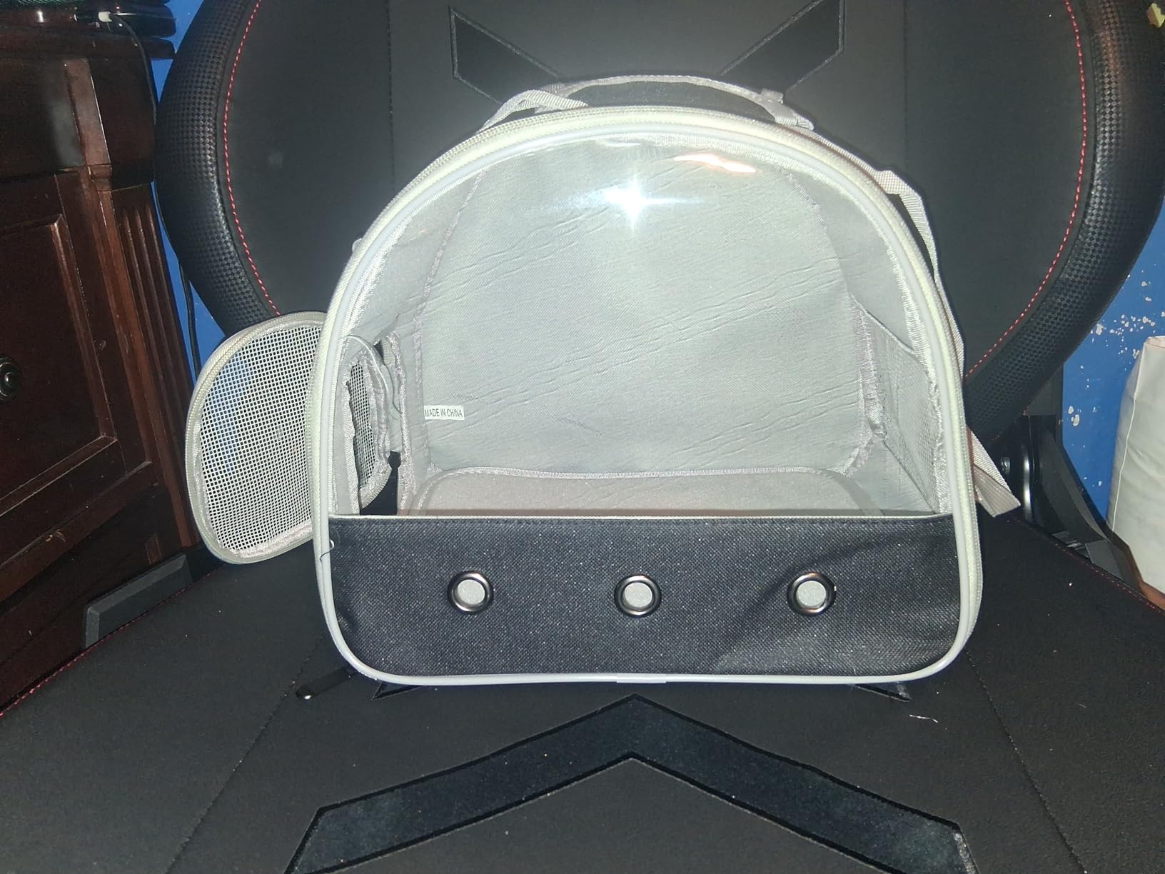 Bearded Dragon Travel Carrier, Lizards Carrier, Small Animal Travel Carrier for Sugar Glider Hedgehog Rat Parrot Bird Guinea Pig, Portable Guinea Pig Travel Bag for 2 customer photo 2