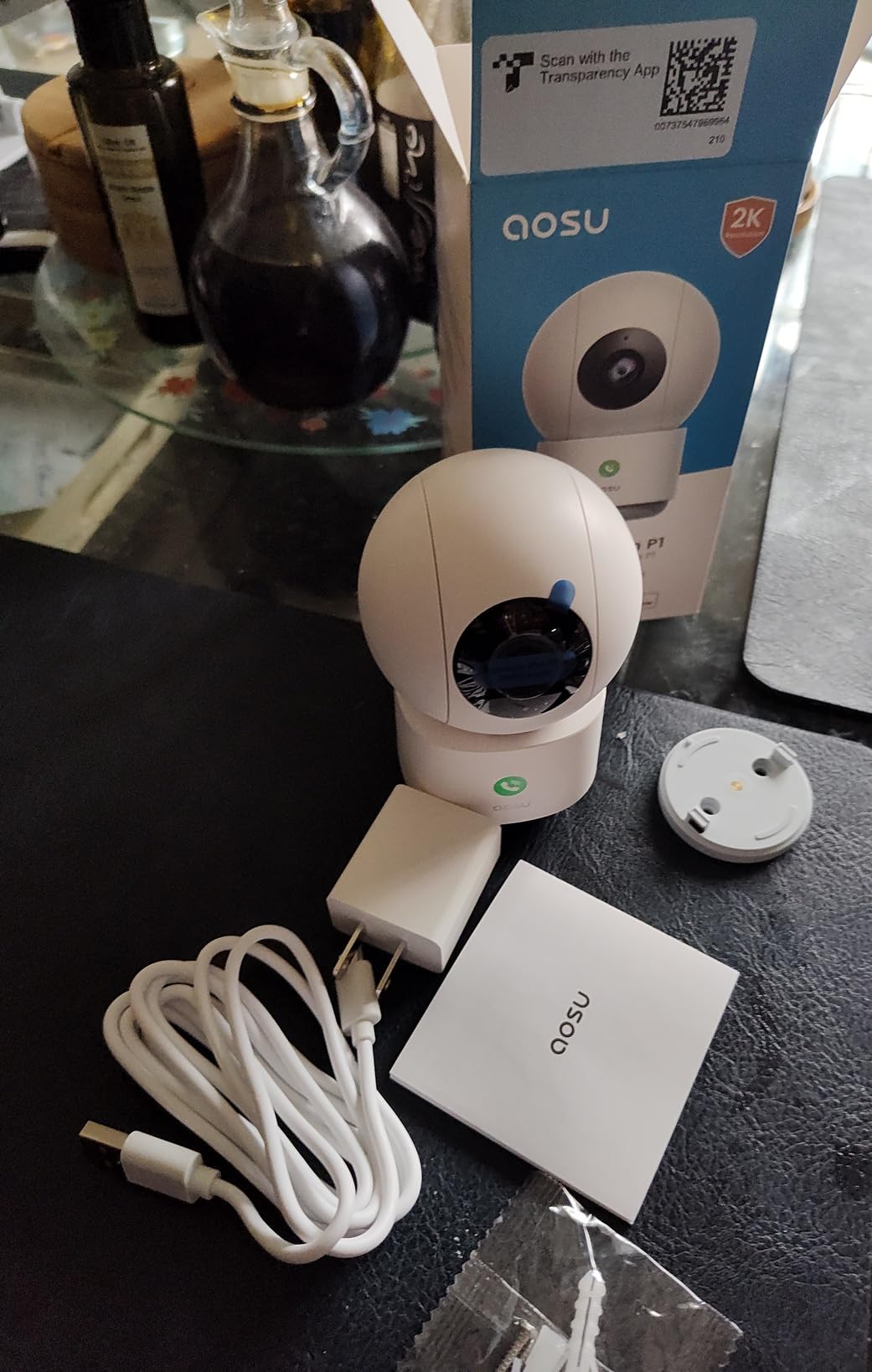 aosu 2K Indoor Camera,Baby Monitor for Home Security with 2.4GHz WiFi only customer photo 2