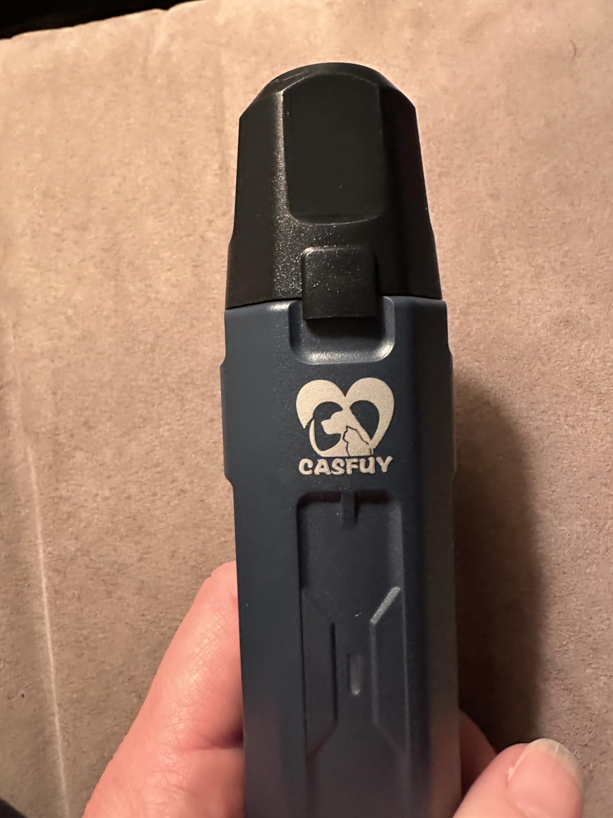 Casfuy 6-Speed Dog Nail Grinder - Newest Enhanced Pet Nail Grinder Super Quiet Rechargeable Electric Dog Nail Trimmer Painless Paws Grooming & Smoothing Tool for Large Medium Small Dogs (Blue) customer photo 1