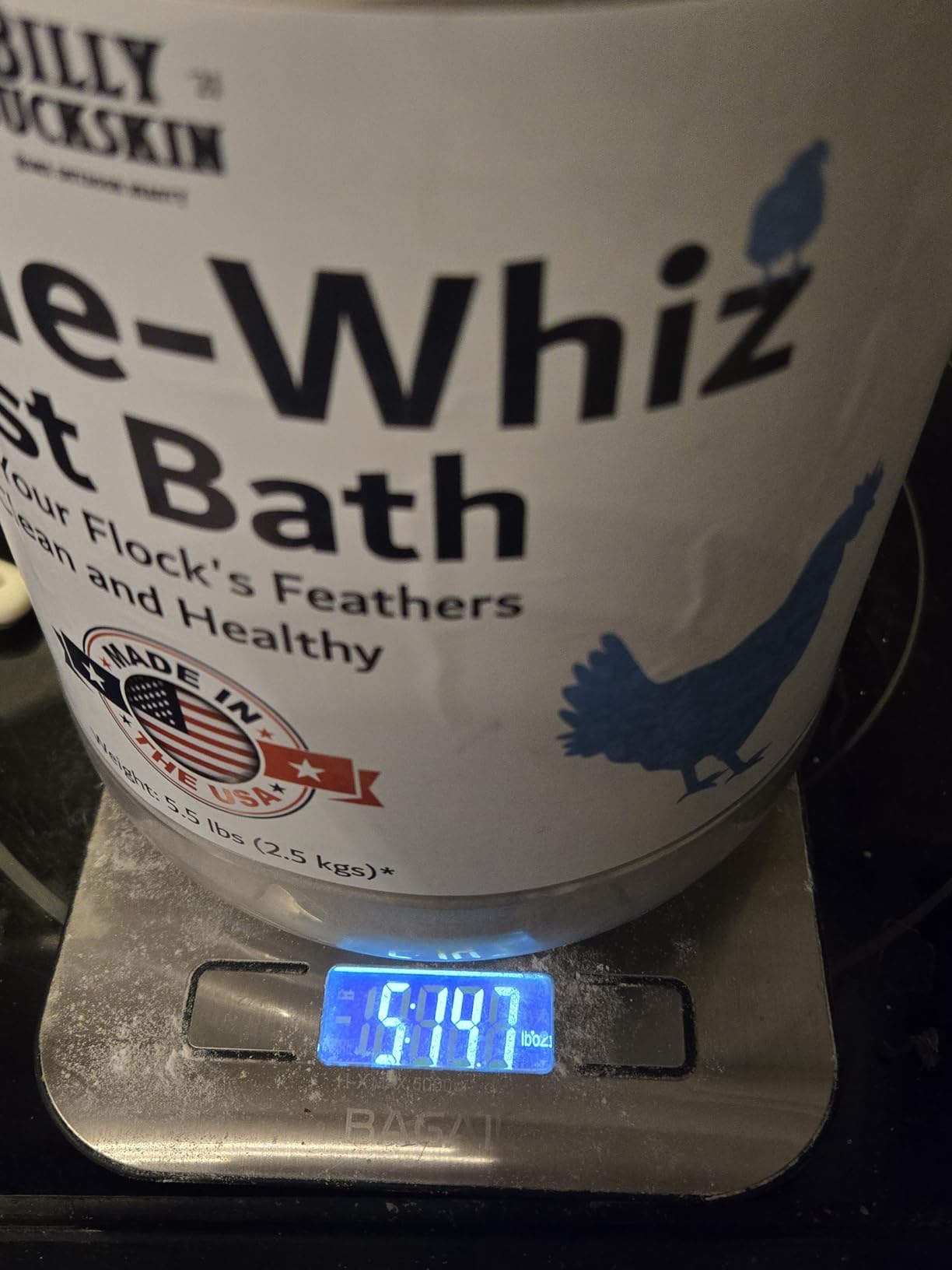 5.5lb Chickie-Whiz Chicken Dust Bath - Made in USA - All Natural Volcanic Ash Dust Bath for Chickens - Healthier Eggs & Feathers - Chicken Coop Accessories for Farms by Billy Buckskin Co. customer photo 1