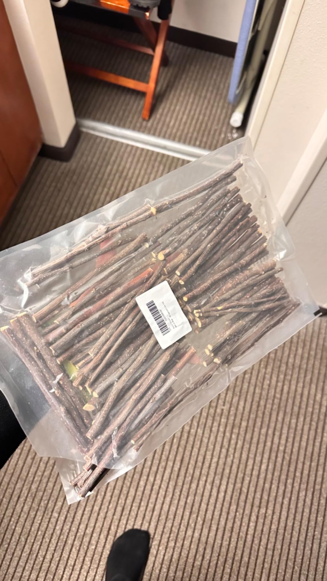 Sukh Natural Organic Apple Sticks - 250g Chew Sticks for Small Animals | Chew Toys for Hamsters, Rabbits, Guinea Pigs, Gerbils, Chinchillas & Squirrels, Teeth Grinding Supplies, Cage Accessories customer photo 2