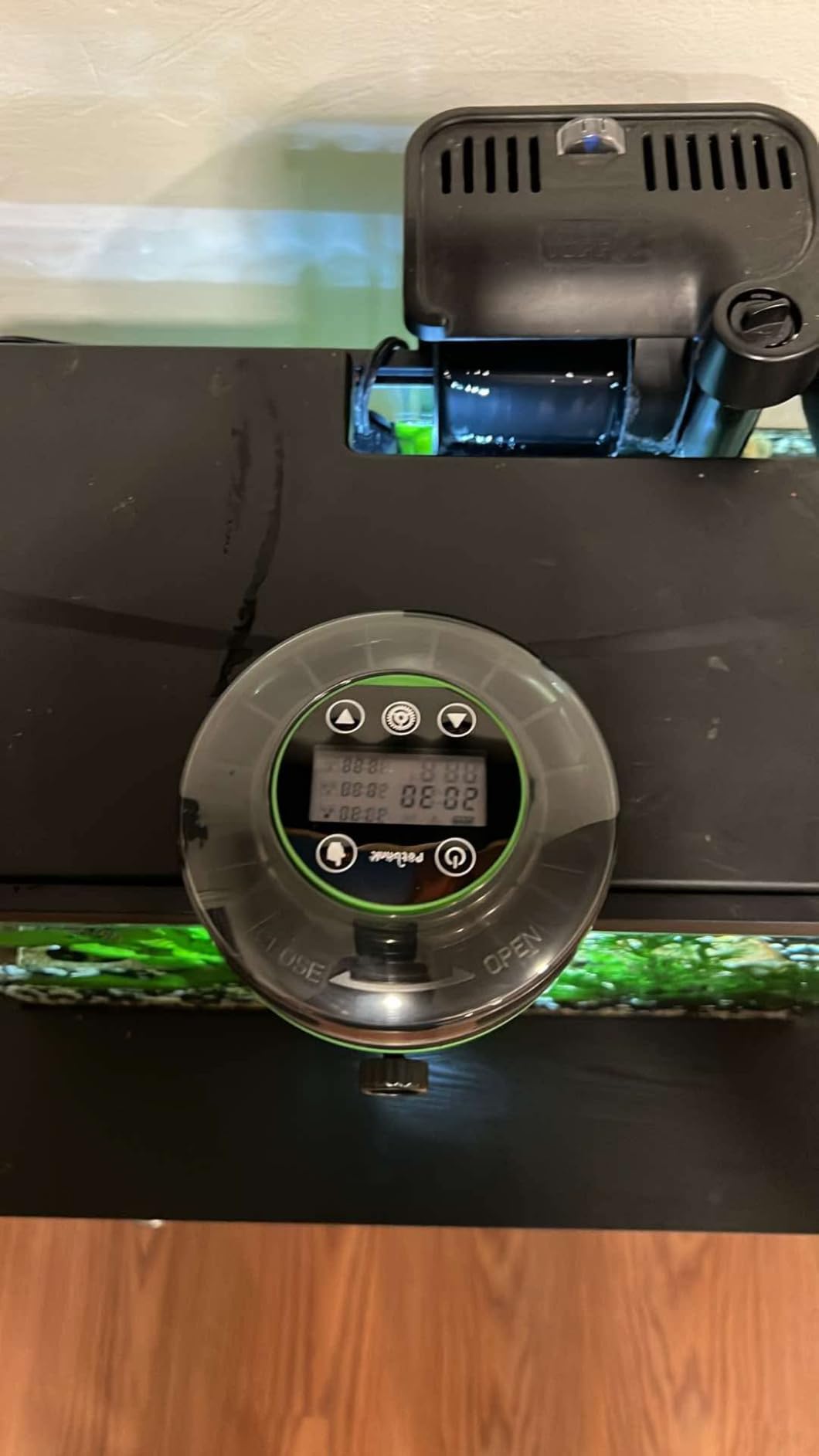Automatic Fish Feeder for Aquarium - Moisture-Proof and Precision Feeding Betta Vacation Feeder, USB Rechargeable Auto Fish Food Dispenser with Timer, LCD Display customer photo 2