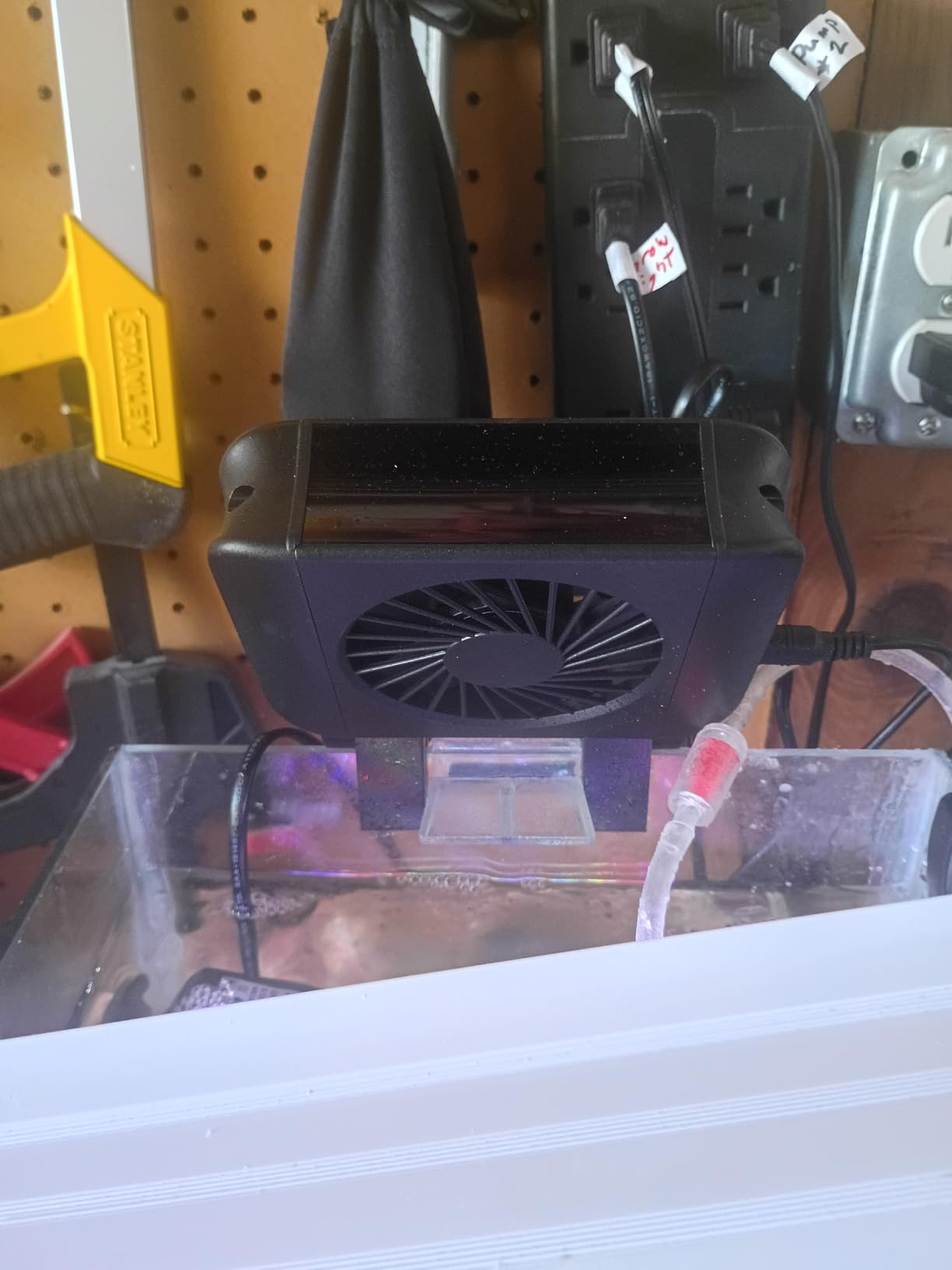 hygger Aquarium Chillers Fan, Quiet Fish Tank Cooling Fan Equipment with Adjustable Speed Controller, Suitable for Freshwater Saltwater Tanks (3-Fan Head) customer photo 2