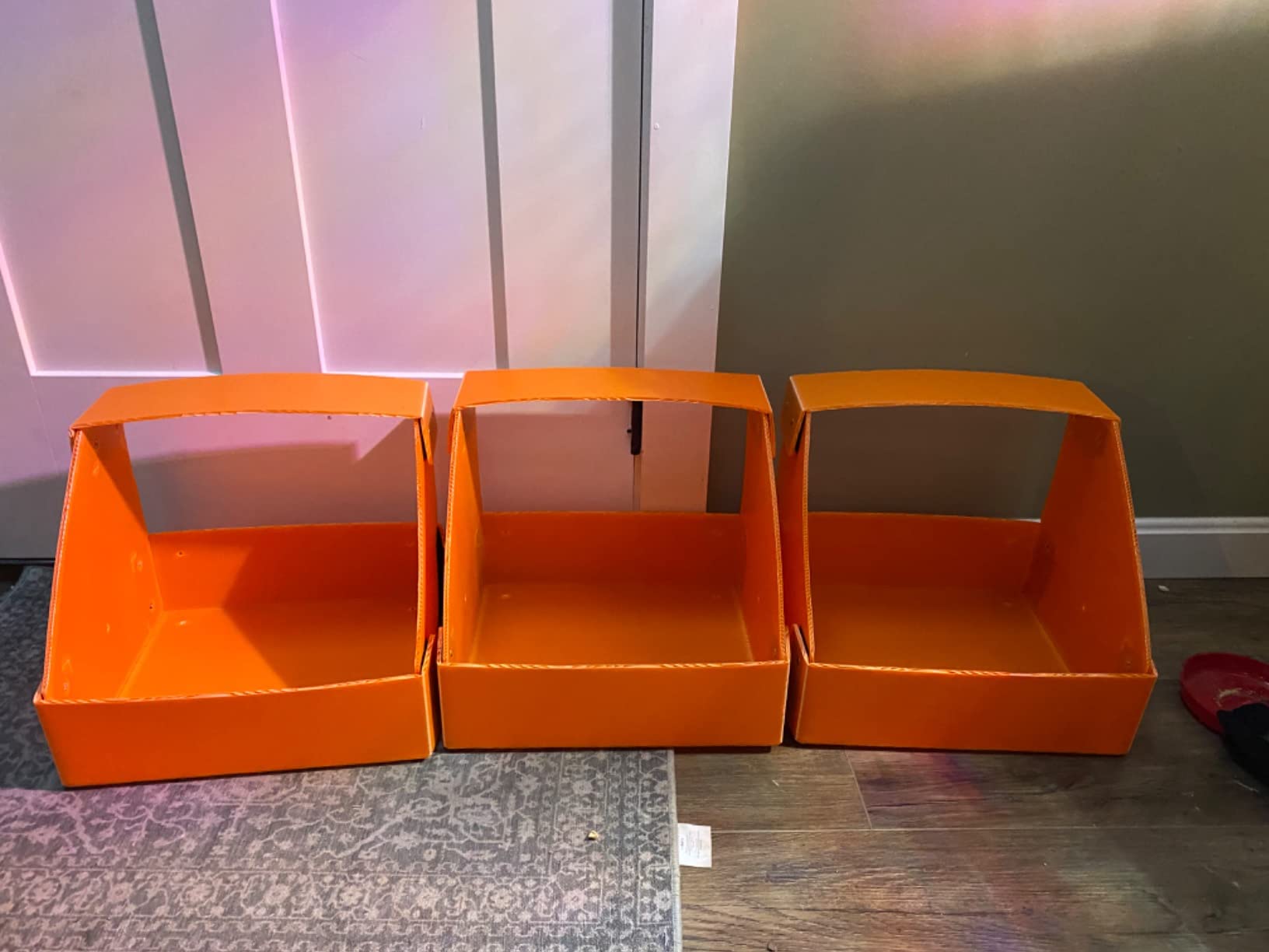 Touri 3 Pack Durable Chicken Nesting Boxes | for Laying Eggs for Hens Ducks and Poultry, Orange customer photo 1