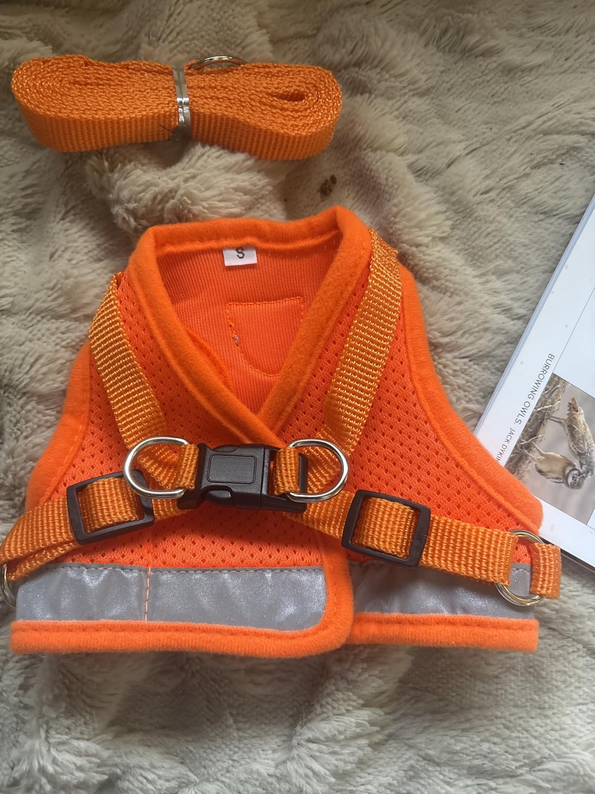 Supet Cat Harness and Leash Set - Soft Mesh Adjustable Cat Vest Harness with Reflective Strap for Walking Cat and Puppy Rabbit customer photo 1
