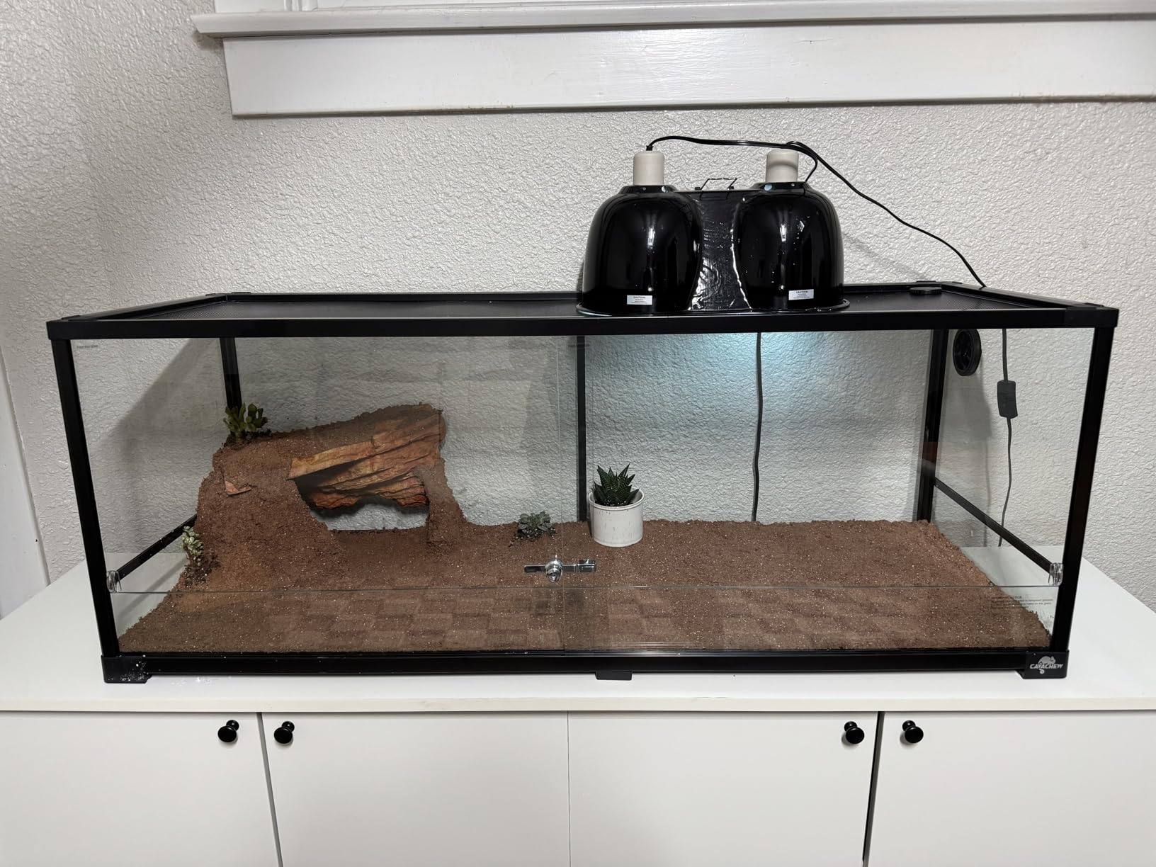 34 Gallon Reptile Tank, Glass Reptiles Terrarium 24